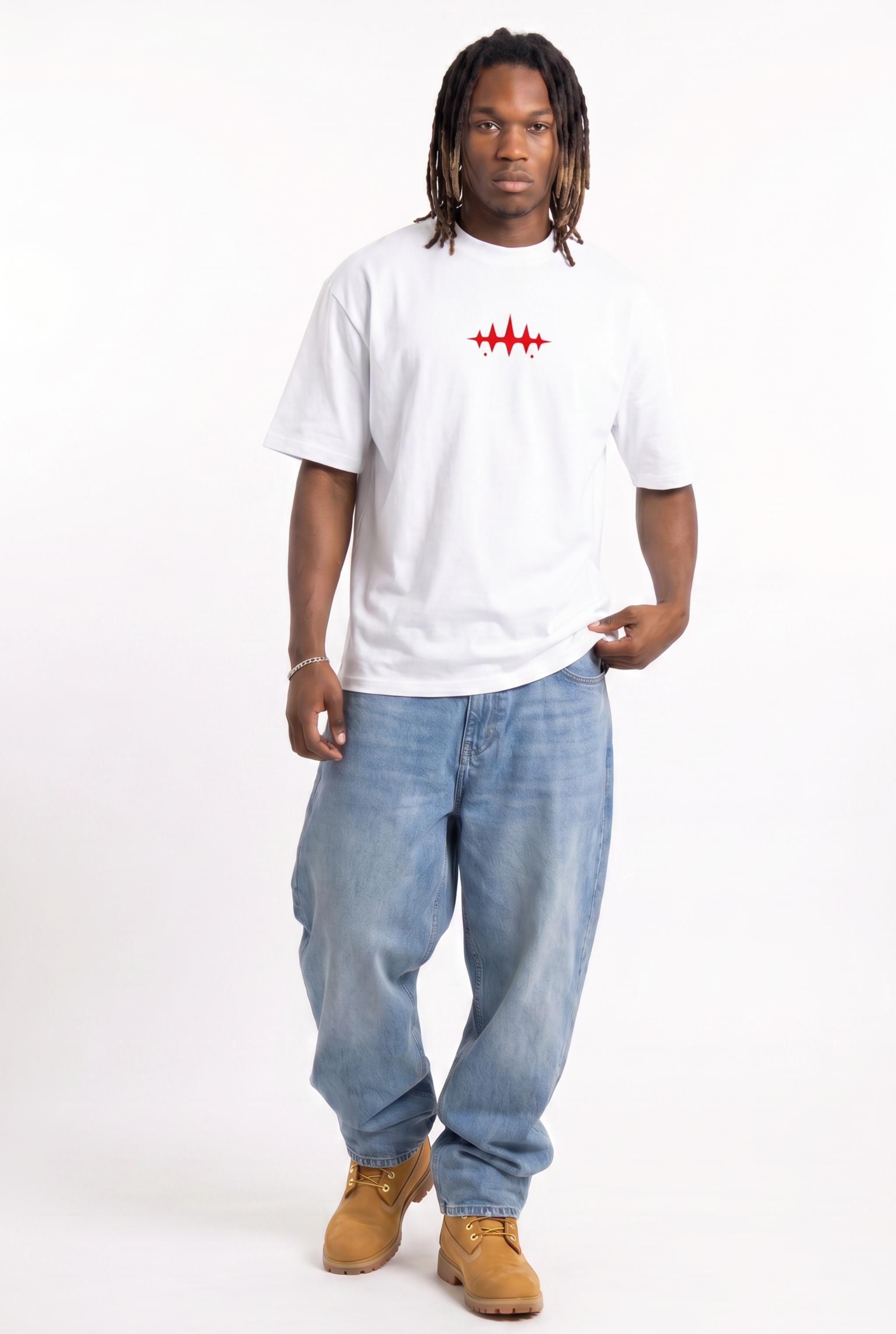 Unbreakable White Unisex Oversize T-Shirt