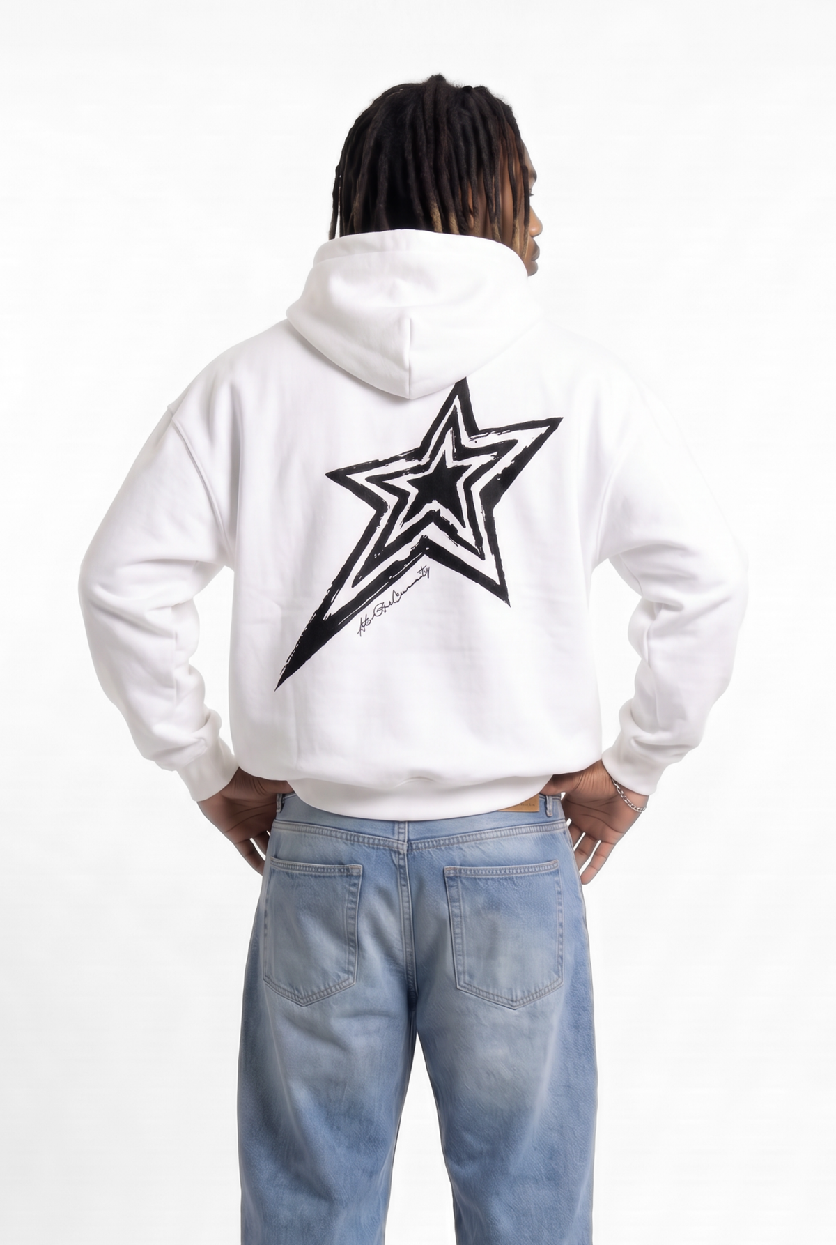 All-Stars White Unisex Oversize Hoodie