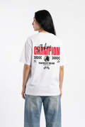 Slekoo Champion White Unisex Oversize T-Shirt