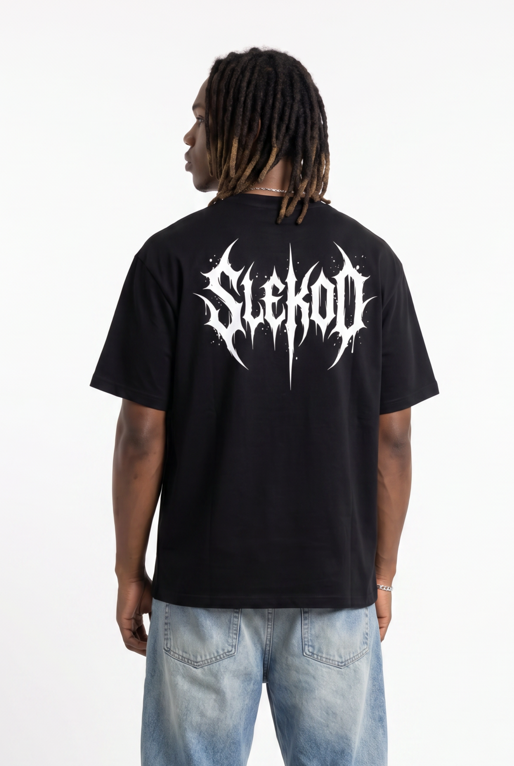 Metallic Black Unisex Oversize T-Shirt