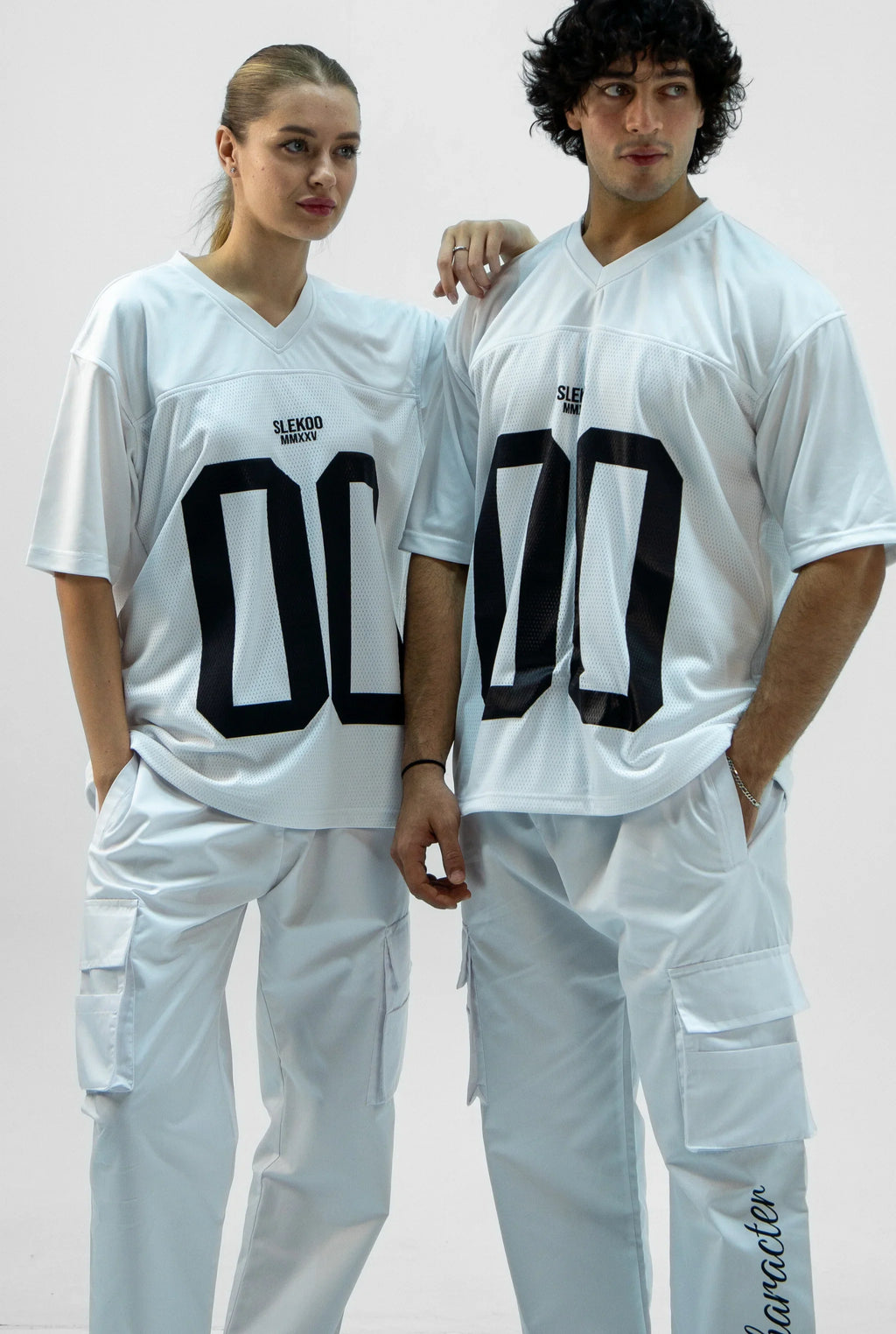 Unisex White Oversize Mesh Jersey SS25 Edtion