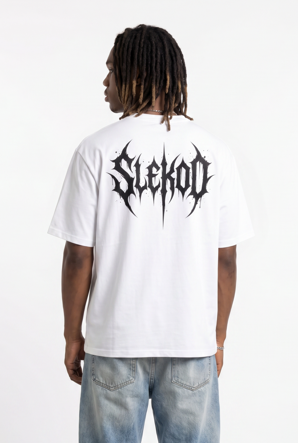 Metallic White Unisex Oversize T-Shirt