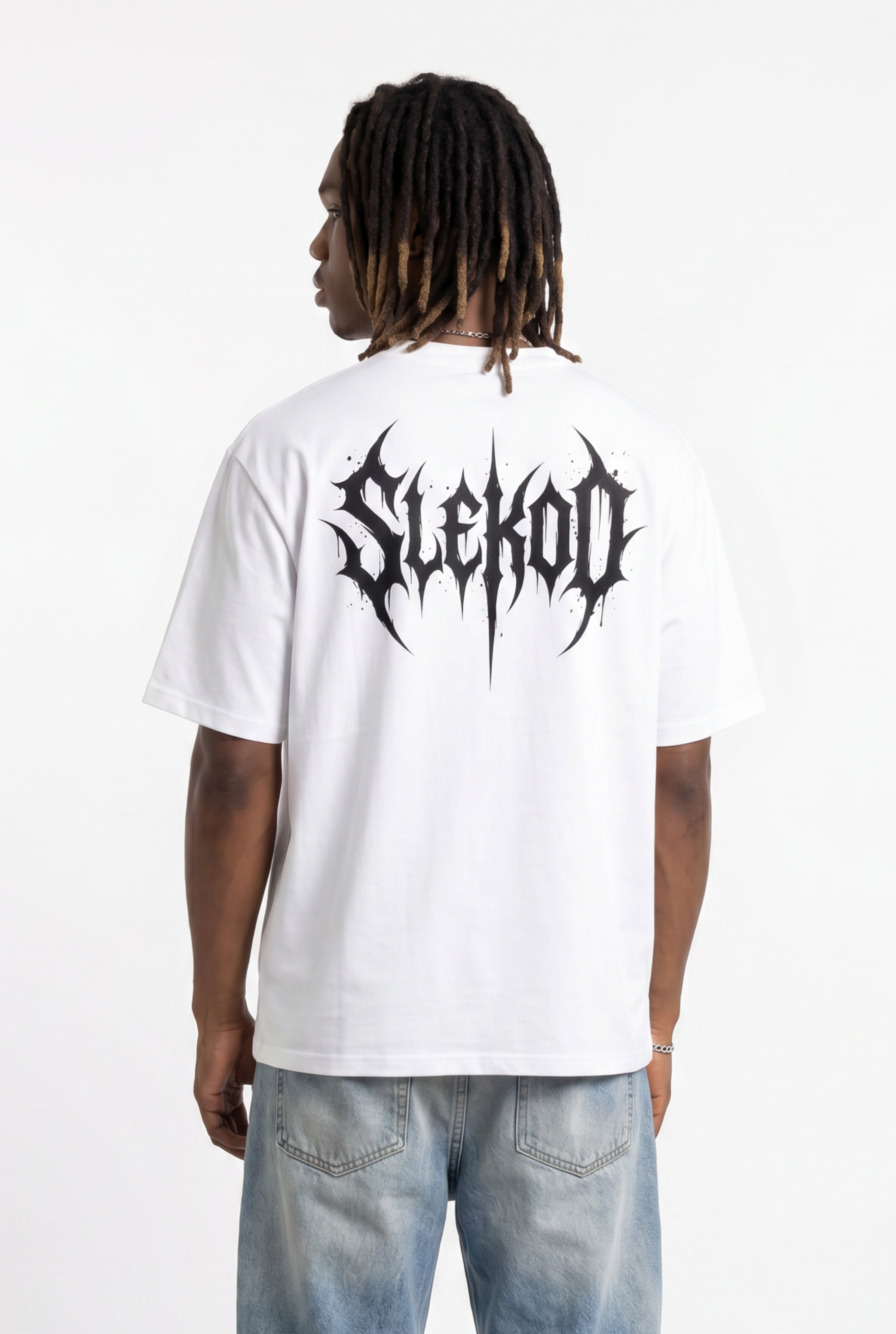 Metallic White Unisex Oversize T-Shirt