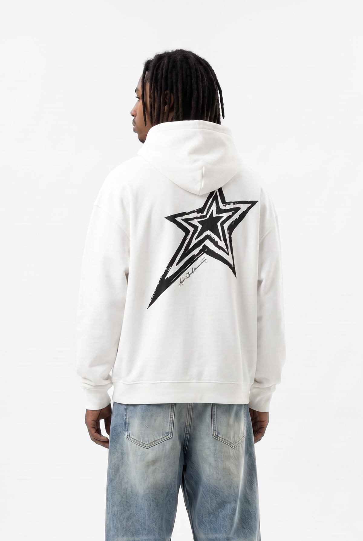 All-Stars White Unisex Oversize Hoodie