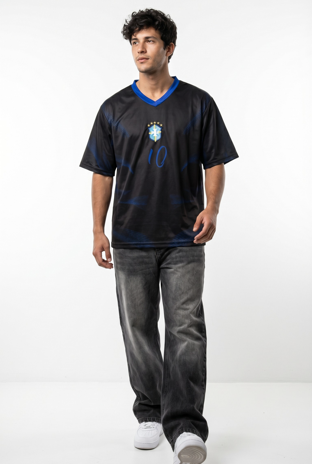 Black Edition Brazil Inspired Oversize Jersey