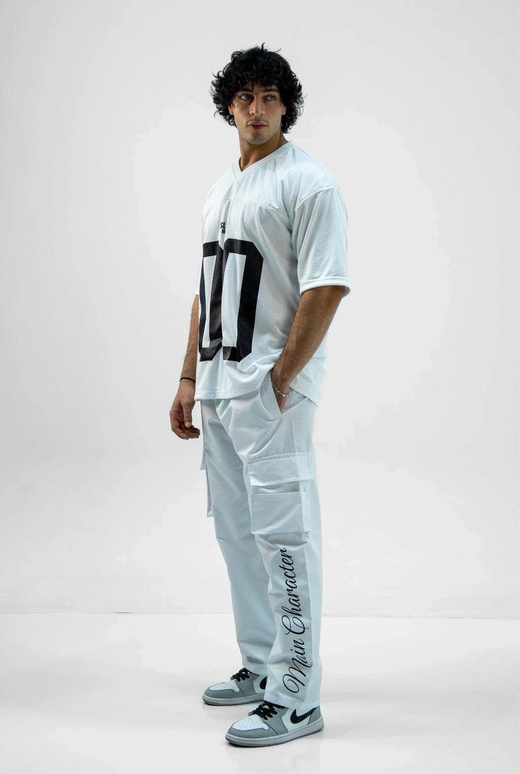 Unisex White Oversize Mesh Jersey SS25 Edtion