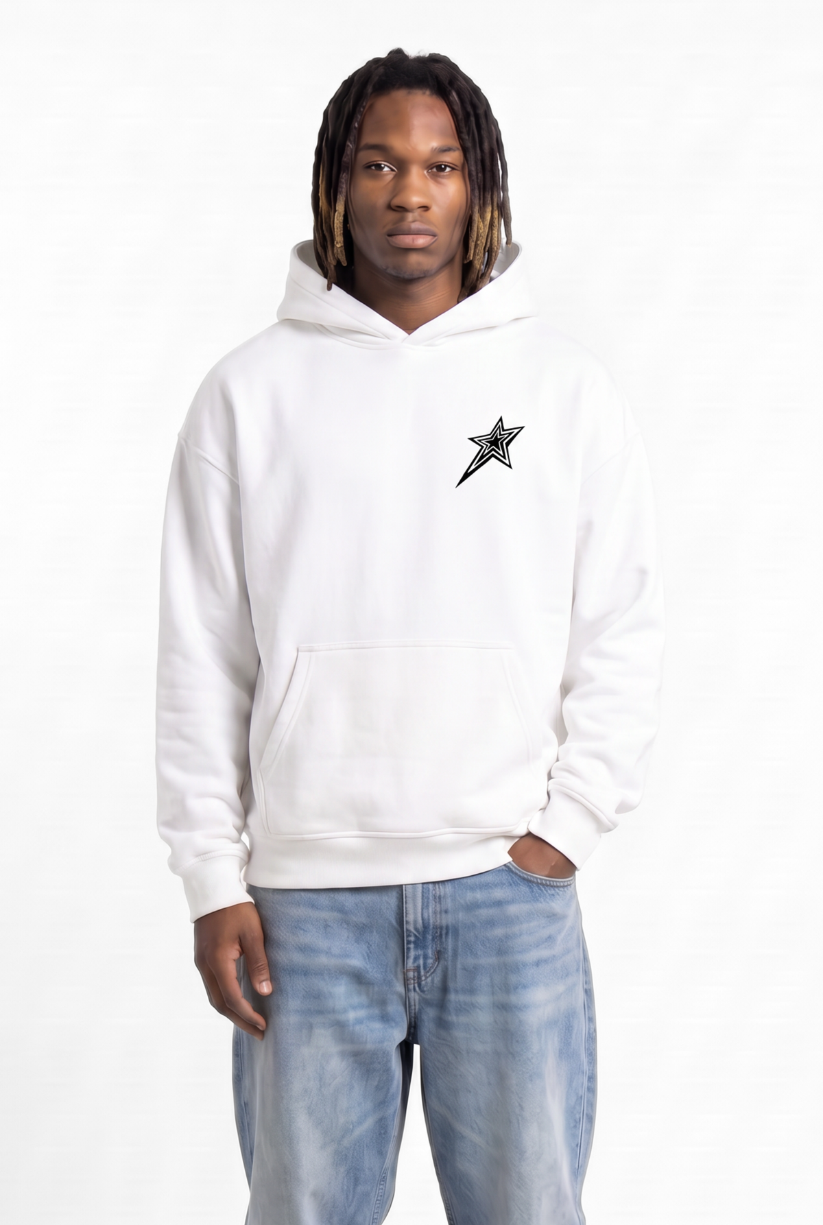 All-Stars White Unisex Oversize Hoodie