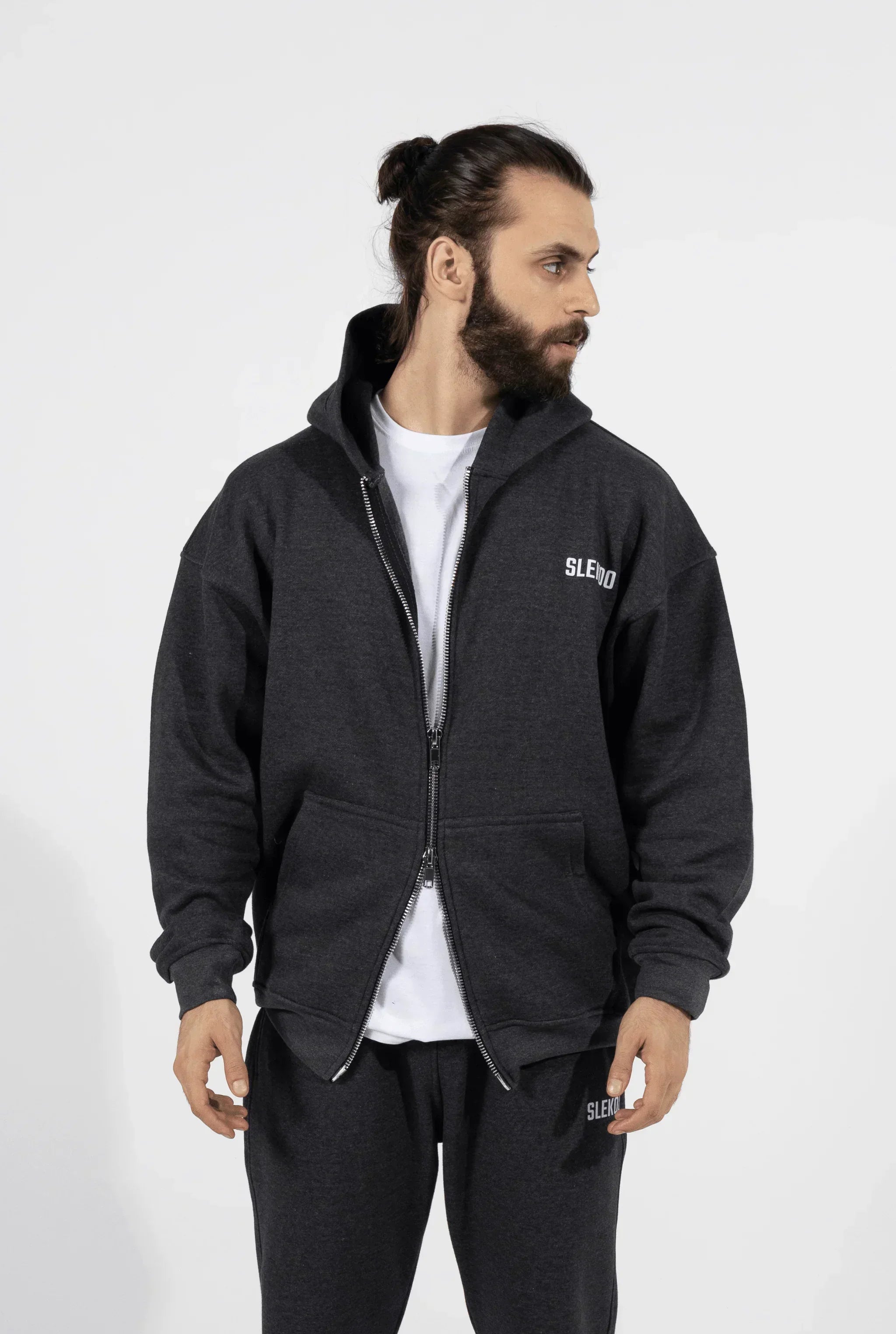 Unisex Signature Oversize Zipper Hoodie