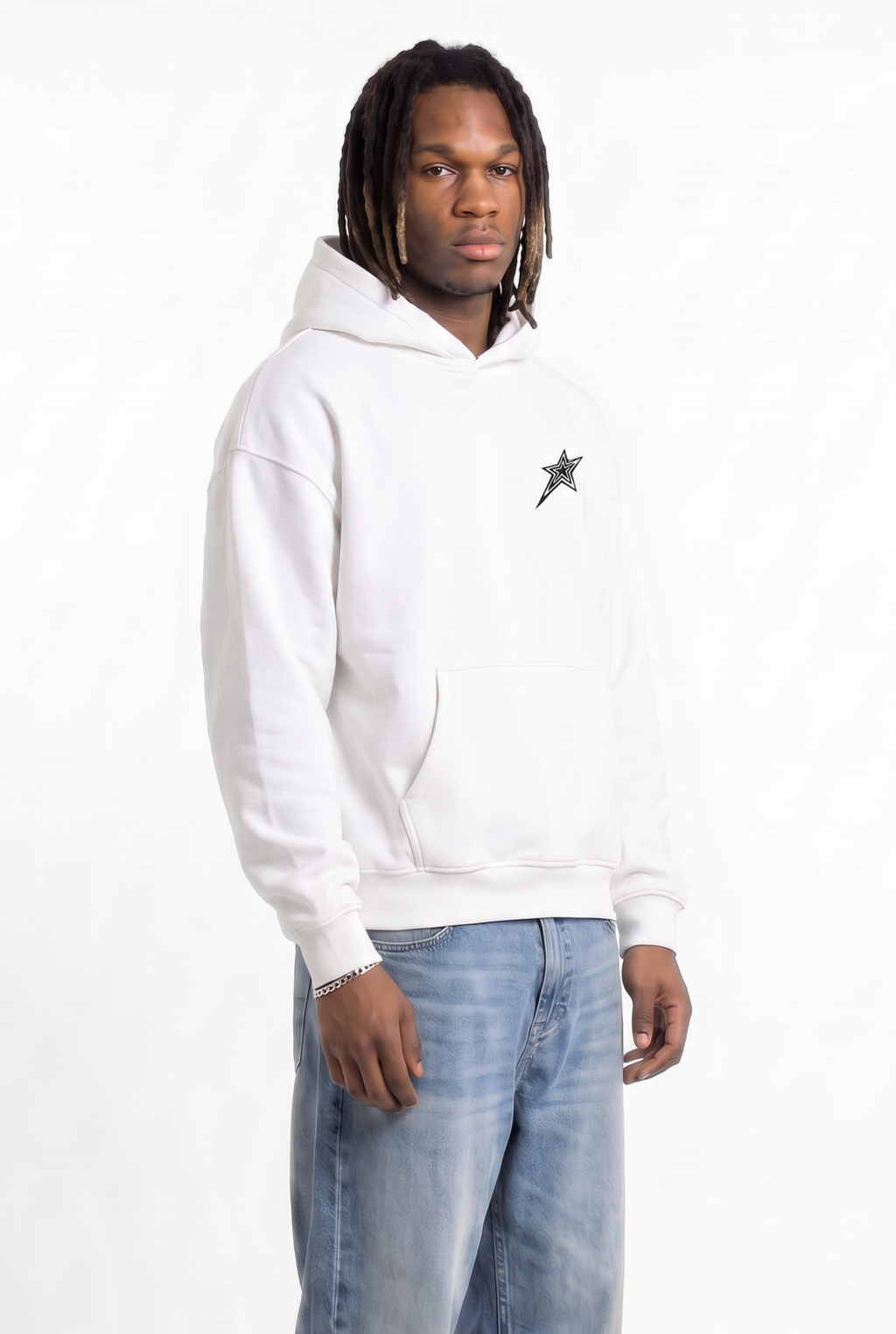 All-Stars White Unisex Oversize Hoodie