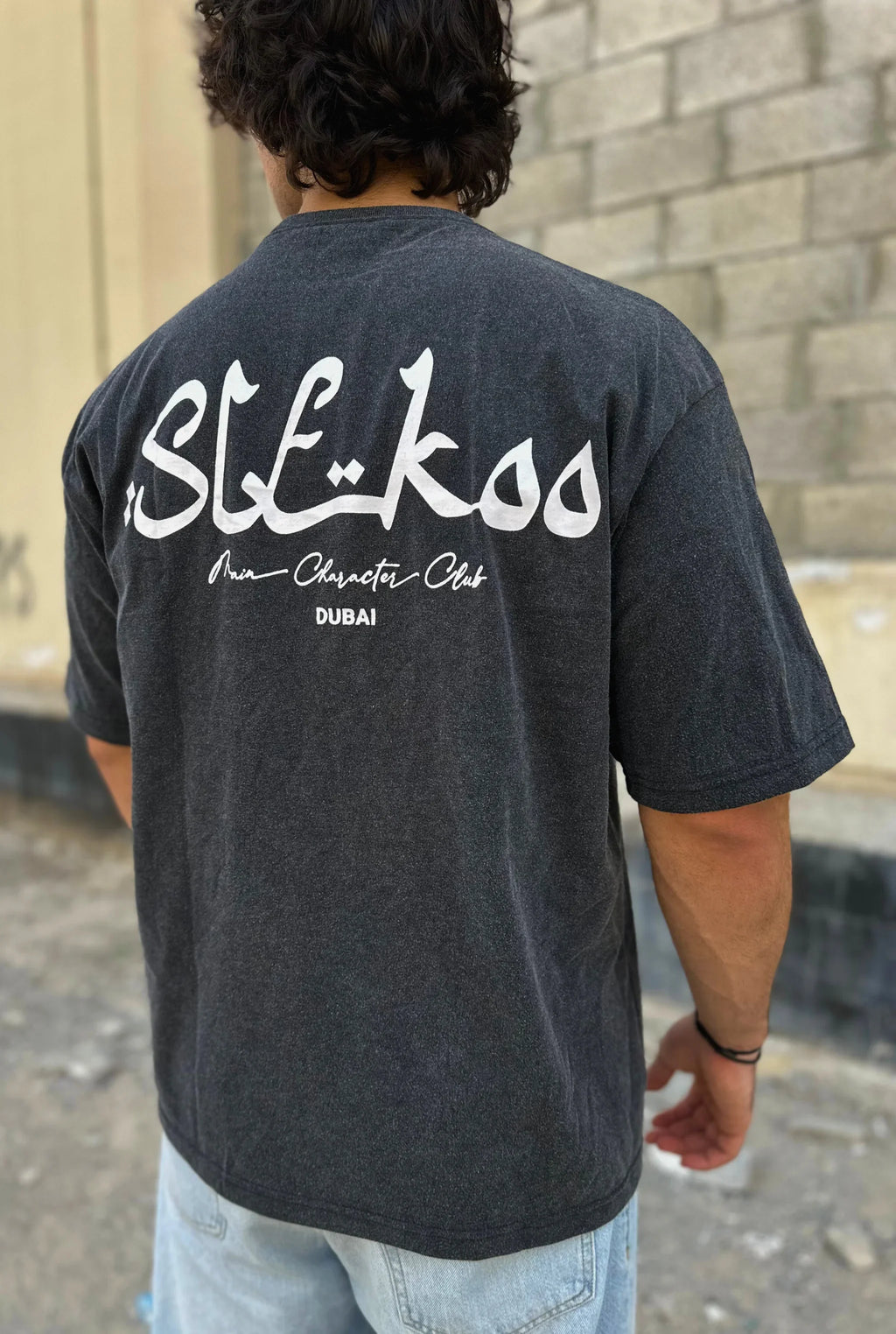 Unisex Stone Washed Slekoo Oversize T-shirt