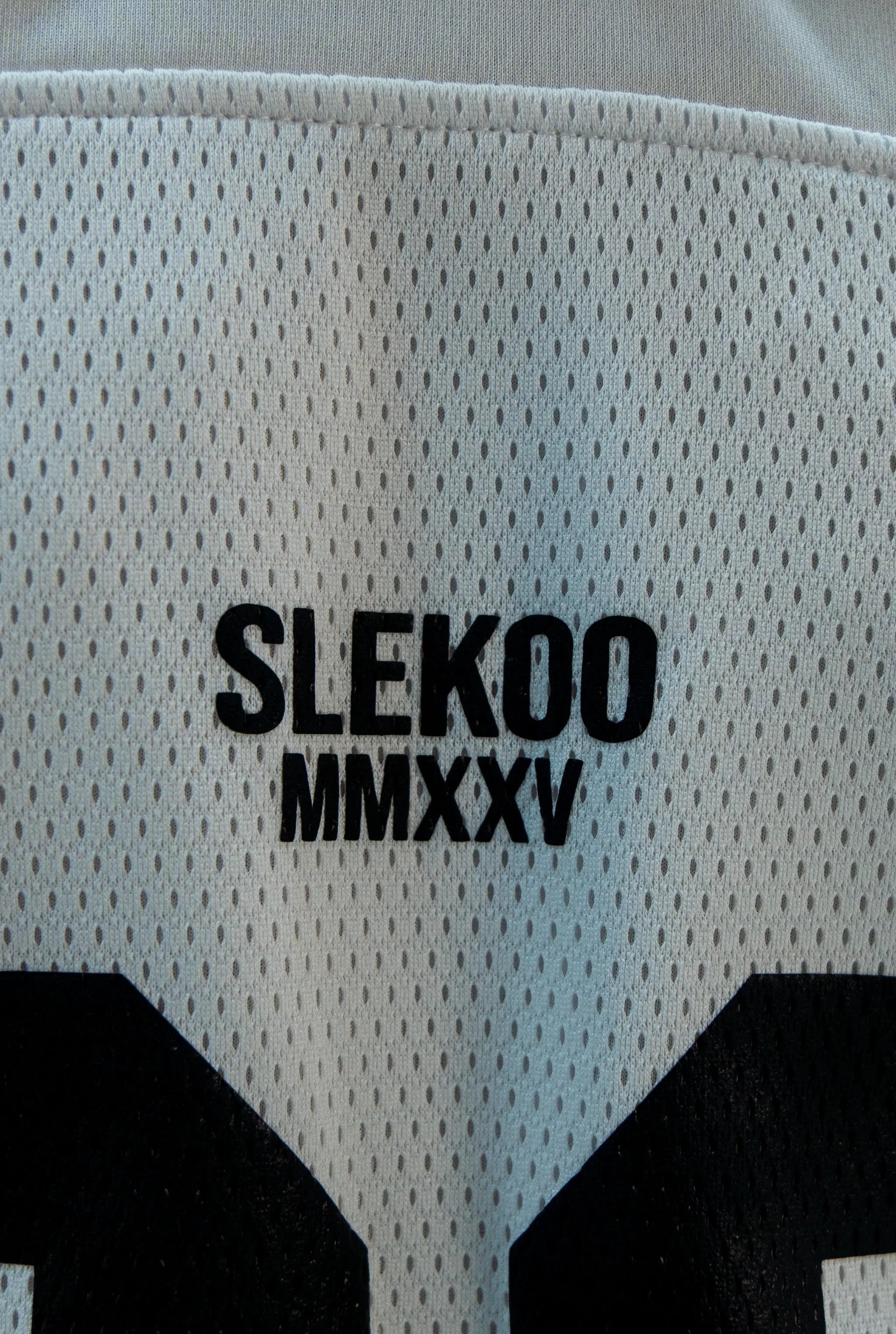 Unisex White Oversize Mesh Jersey SS25 Edtion