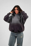 Unisex Faded Washed Oversize Hoodie Dark Gray Edition