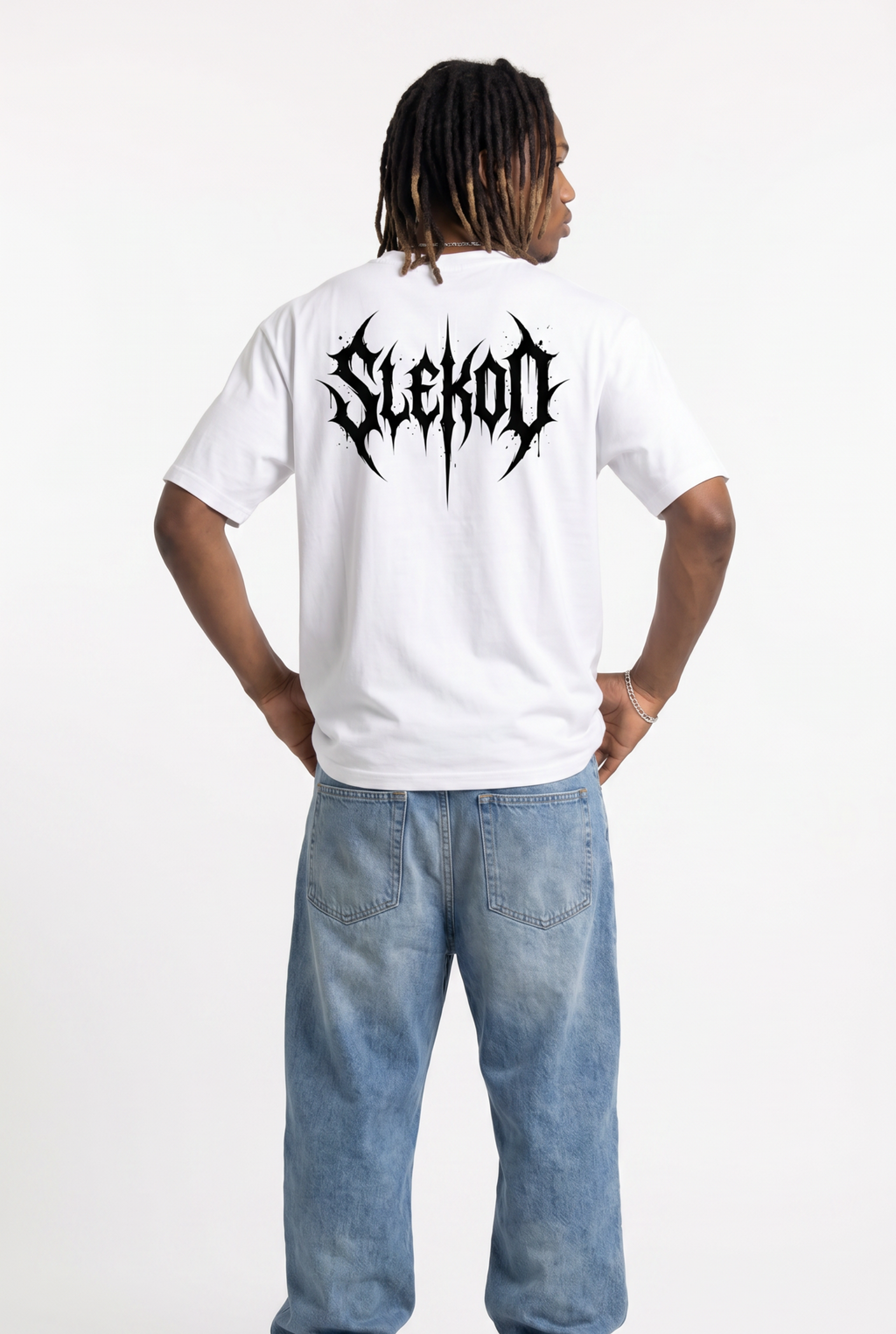 Metallic White Unisex Oversize T-Shirt