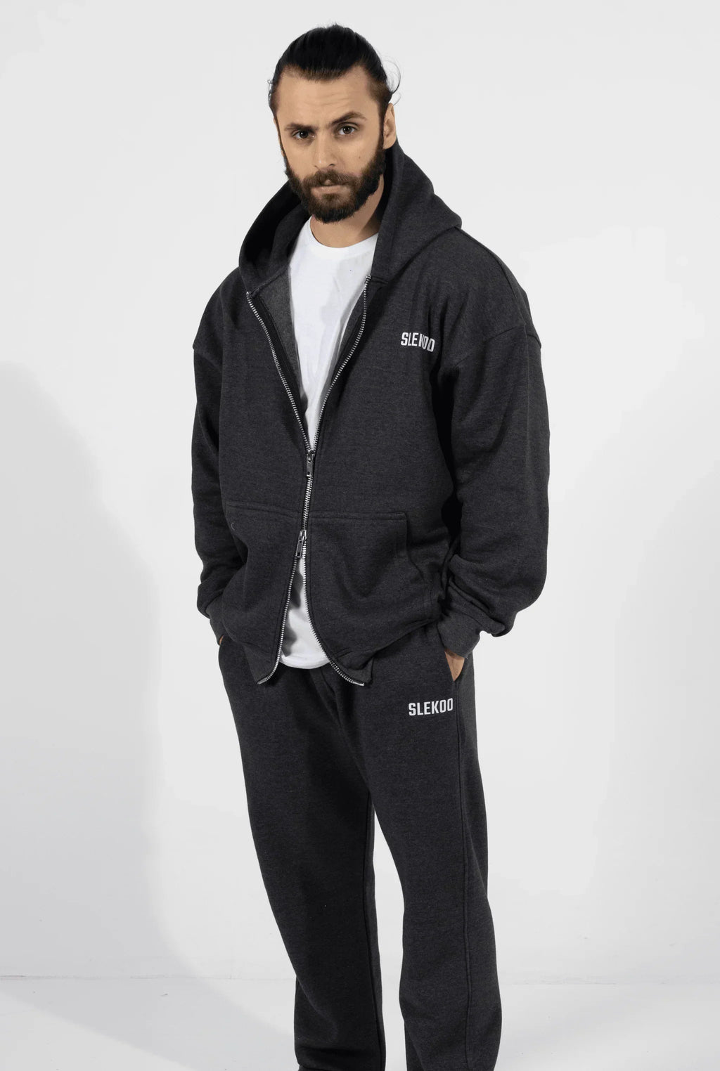 Unisex Signature Oversize Zipper Hoodie