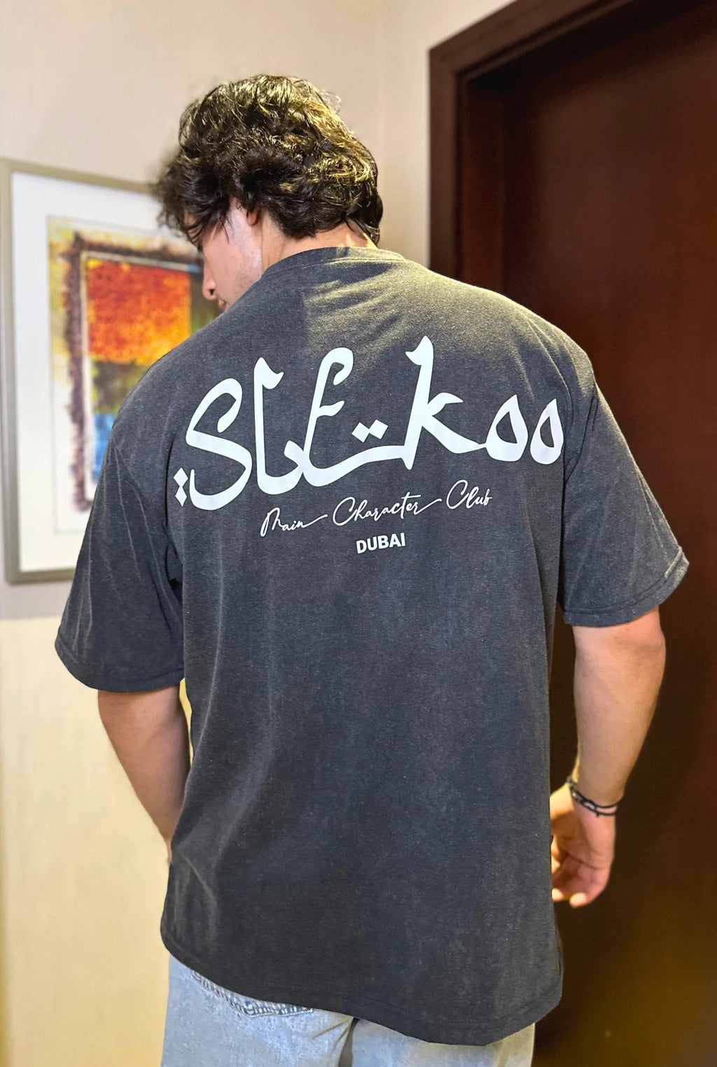 Unisex Stone Washed Slekoo Oversize T-shirt