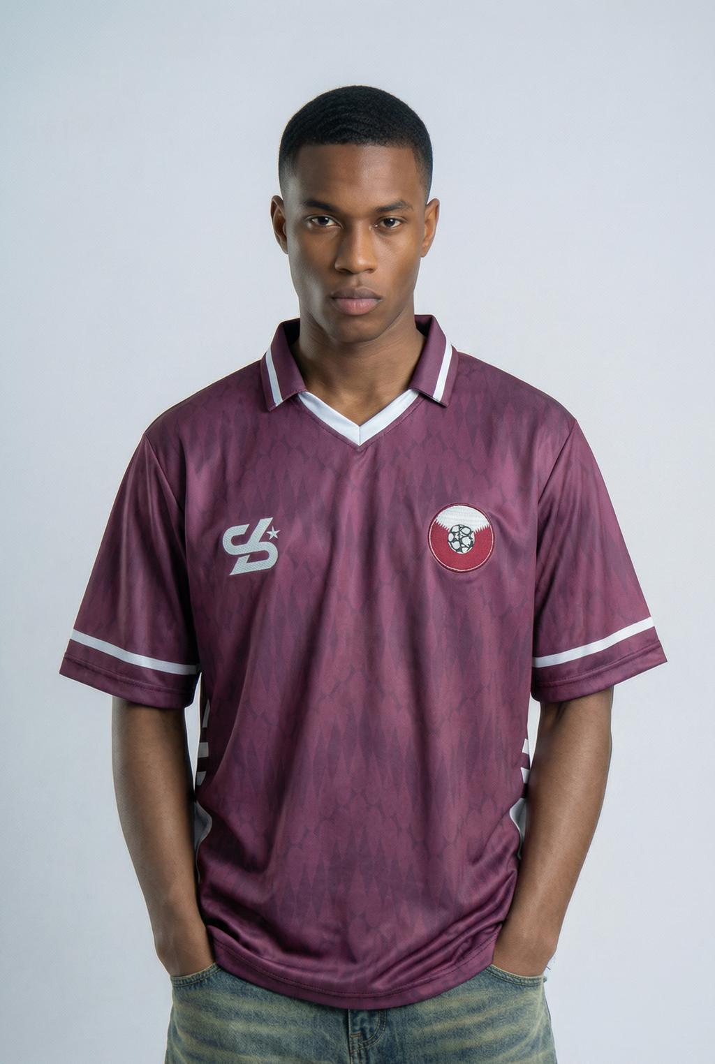 Qatar Inspired Oversize Jersey