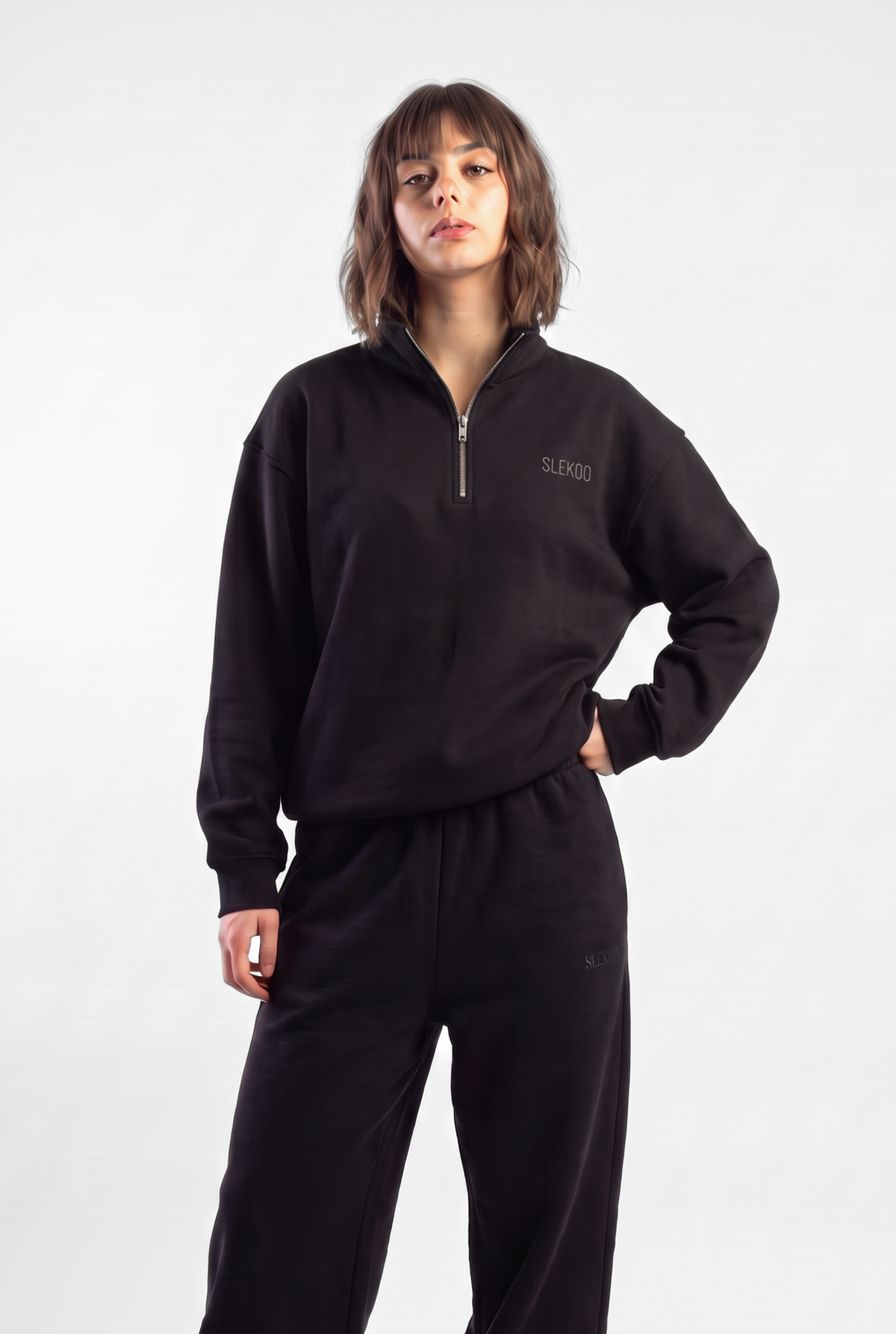 Basic Zipper Sweater