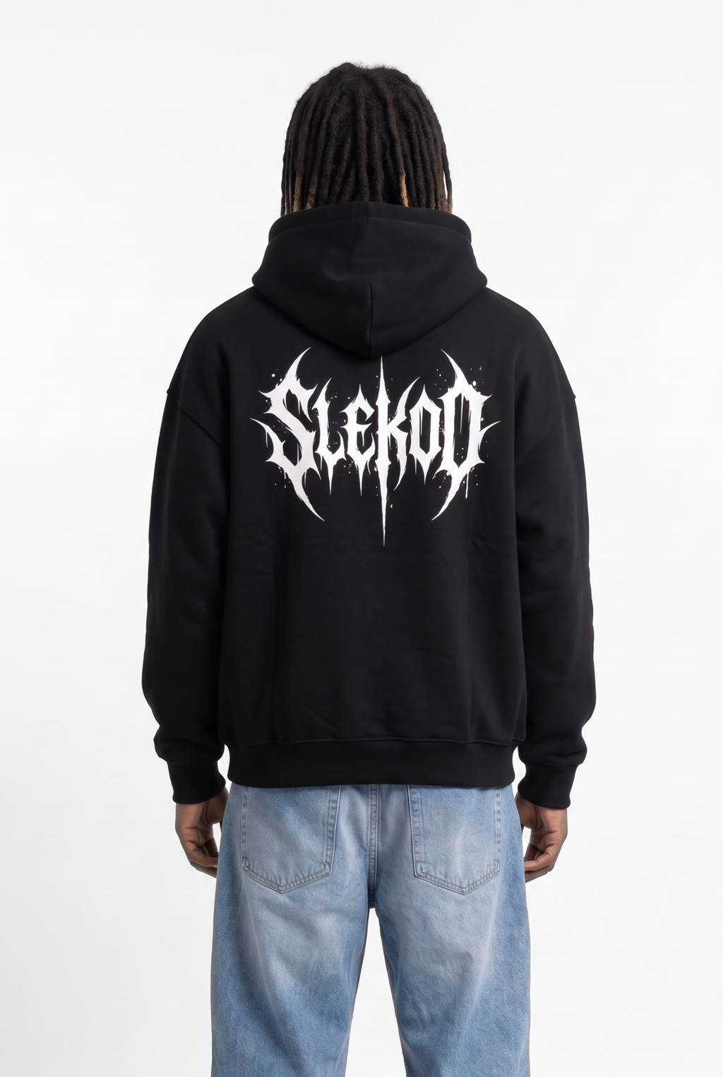 Metallic Black Unisex Oversize Hoodie