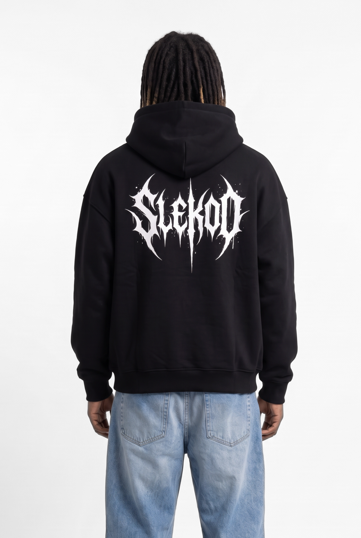 Metallic Black Unisex Oversize Hoodie