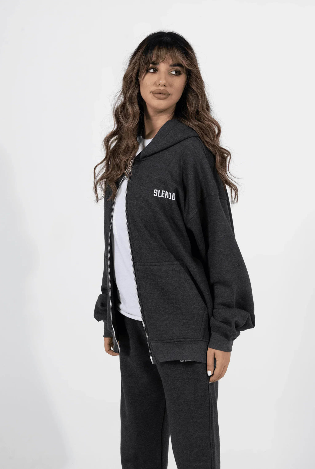 Unisex Signature Oversize Zipper Hoodie