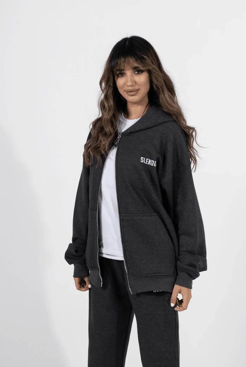 Unisex Signature Oversize Zipper Hoodie