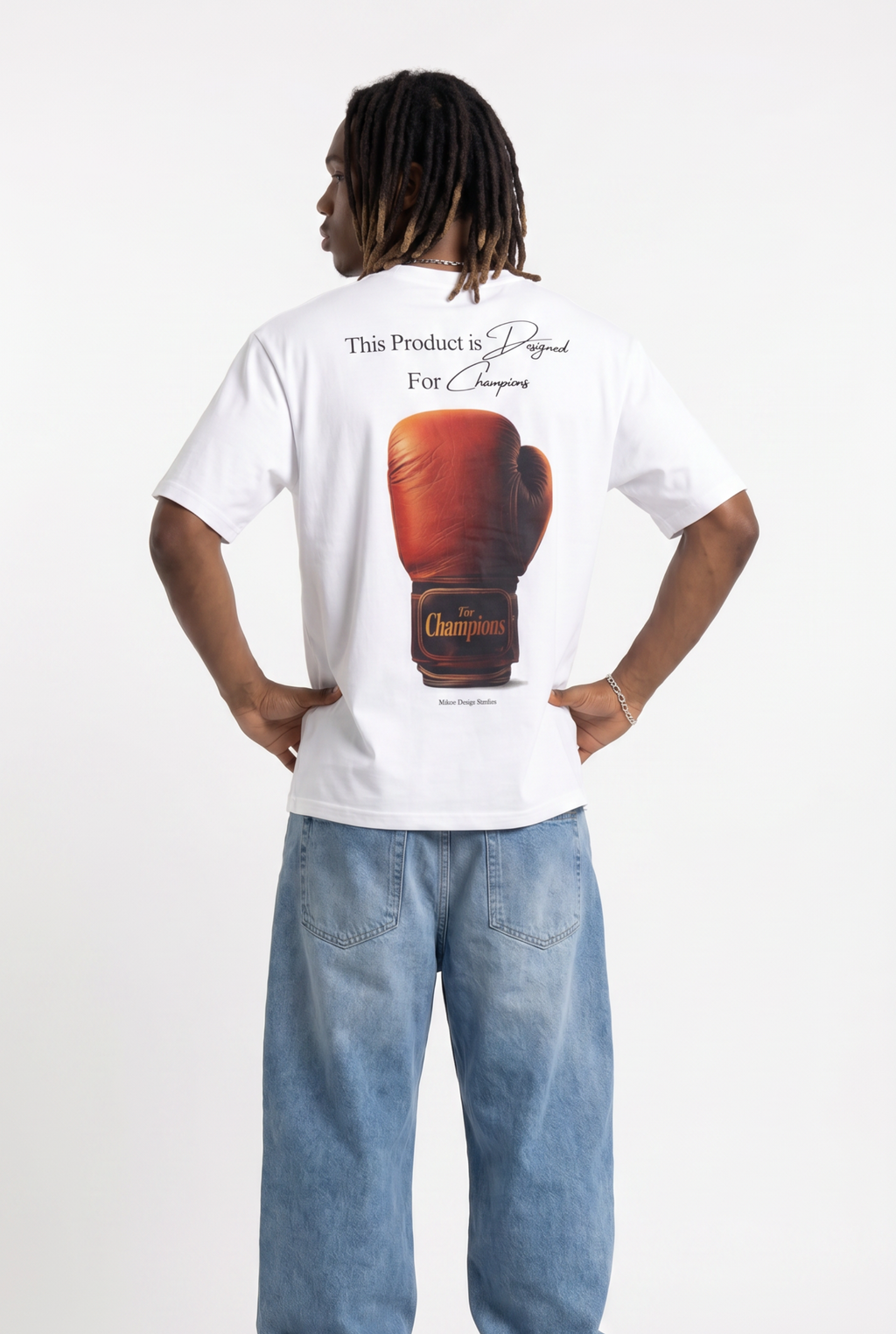 Champions White Unisex Oversize T-Shirt