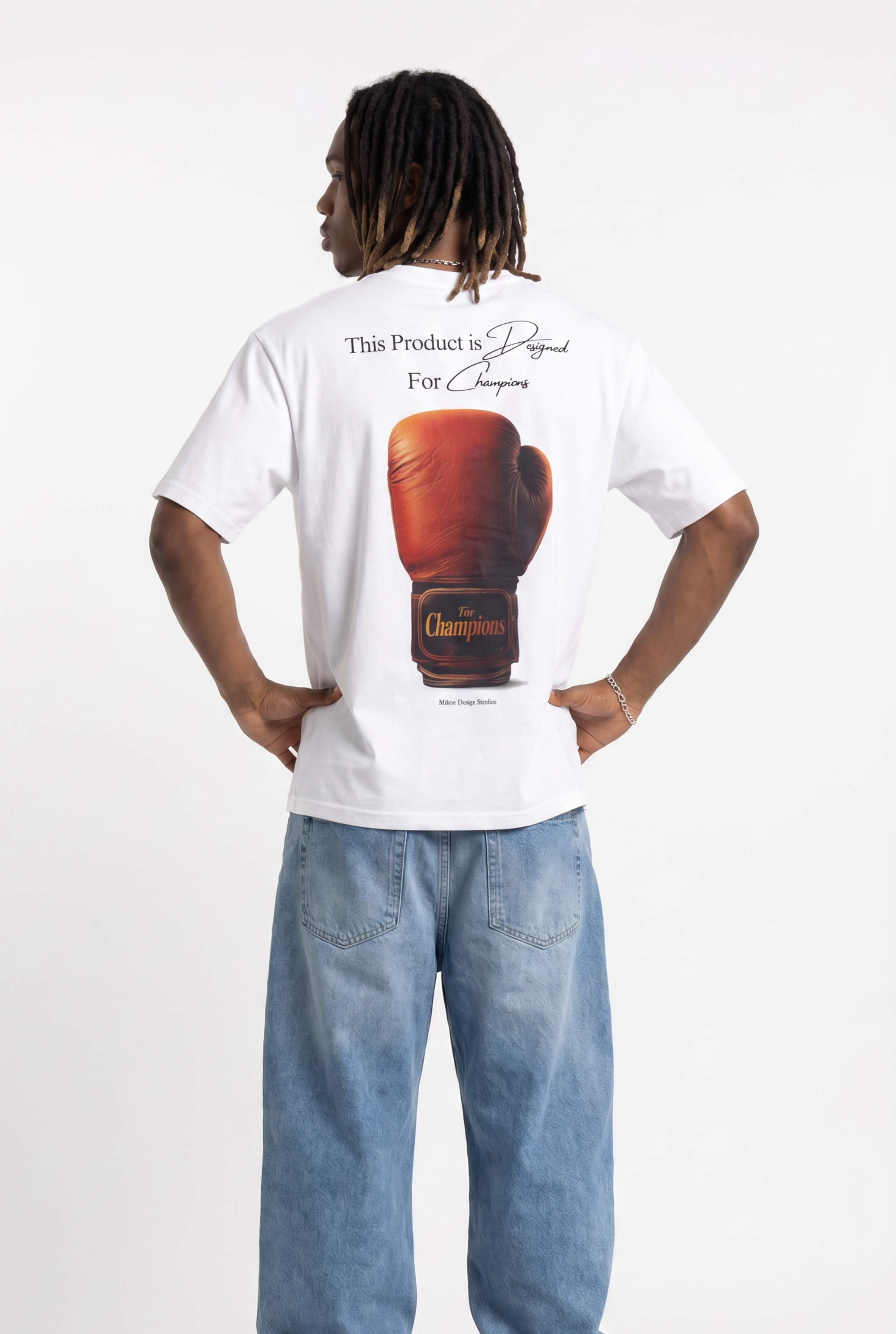 Champions White Unisex Oversize T-Shirt
