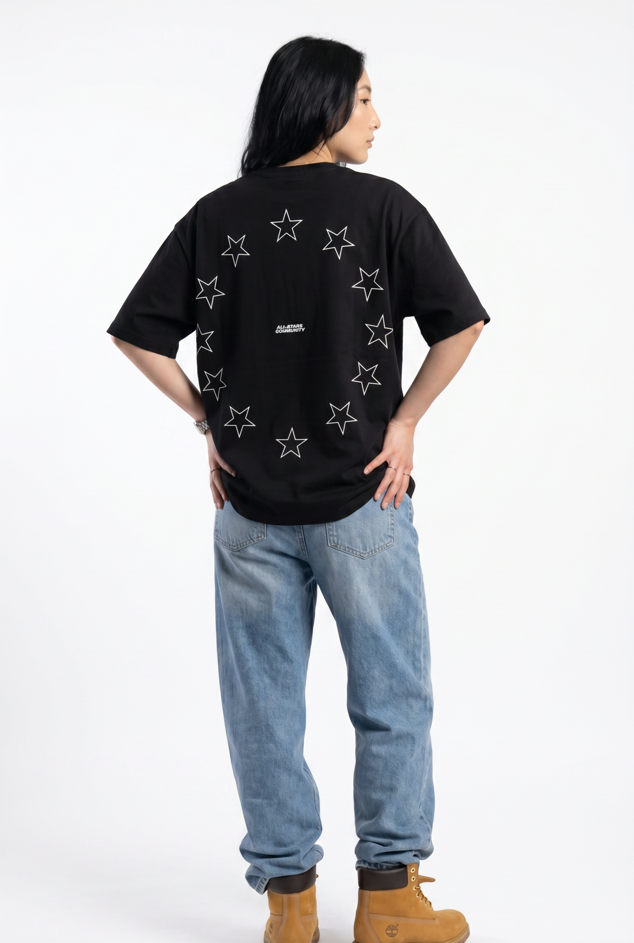All-Stars Black Unisex Oversize T-Shirt