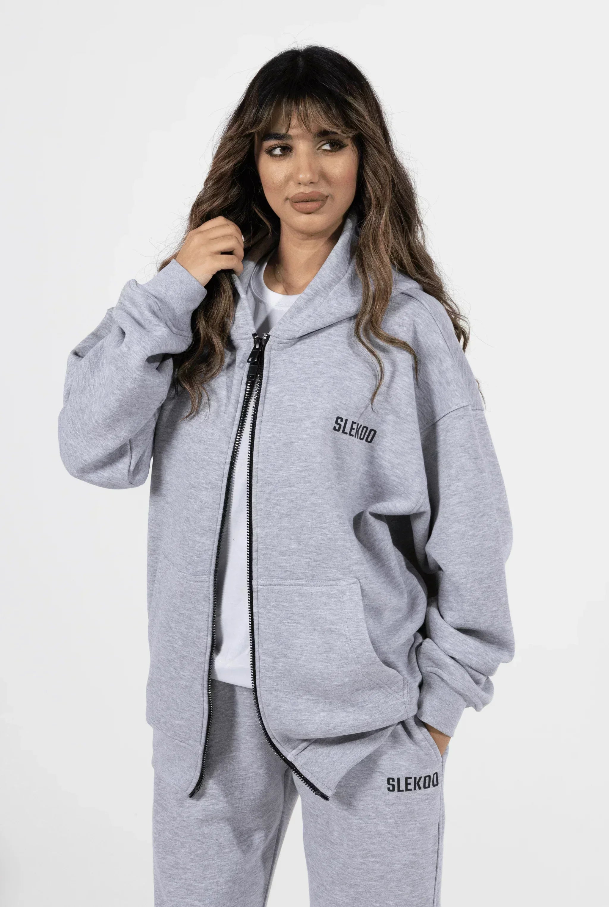 Unisex Signature Oversize Zipper Hoodie