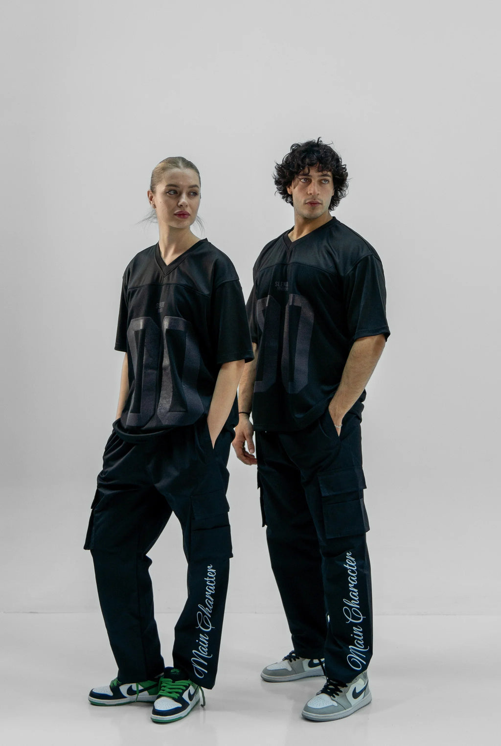 Unisex Black Oversize Mesh Jersey SS25 Edtion