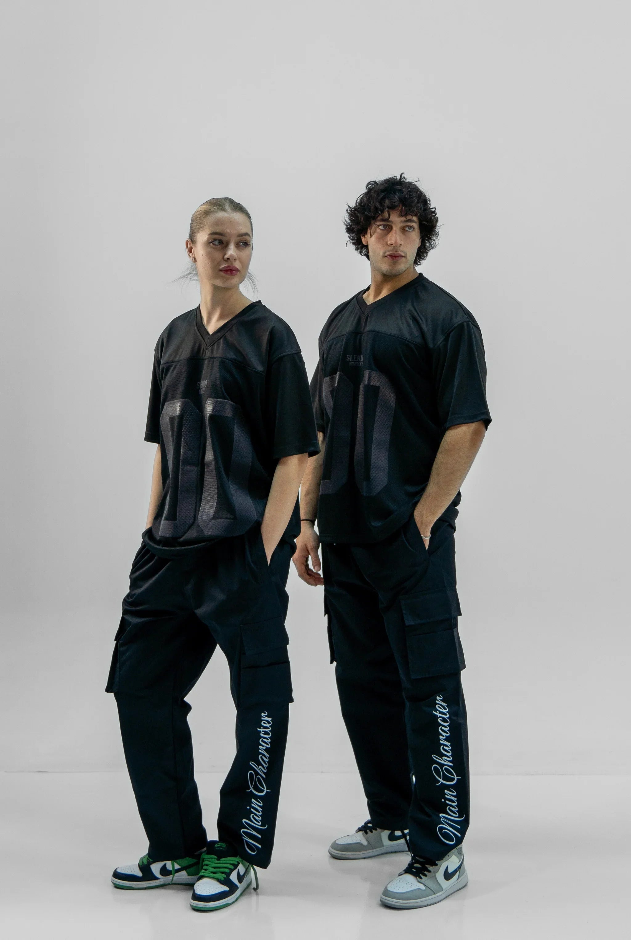 Unisex Black Oversize Mesh Jersey SS25 Edtion