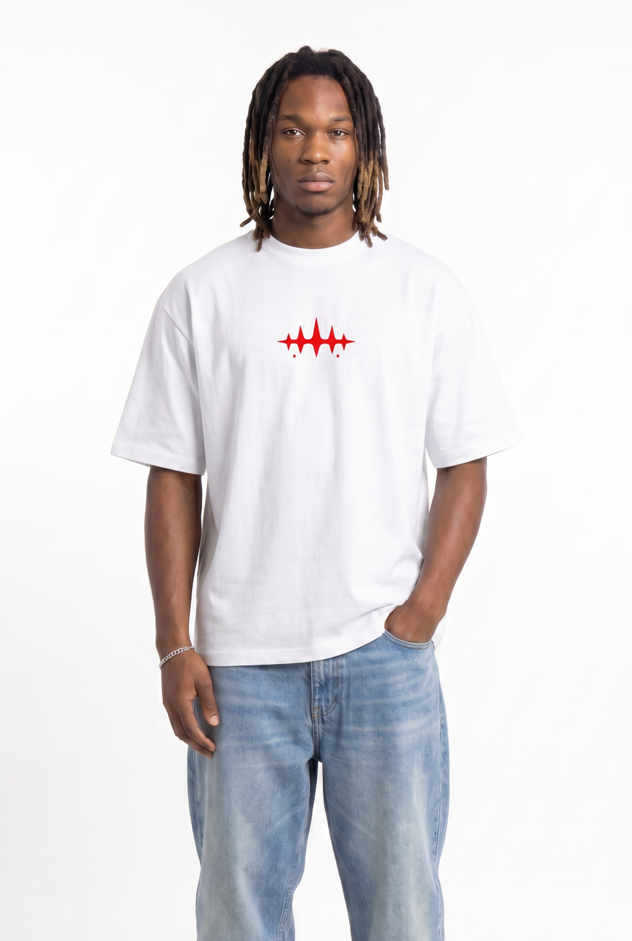 Unbreakable White Unisex Oversize T-Shirt