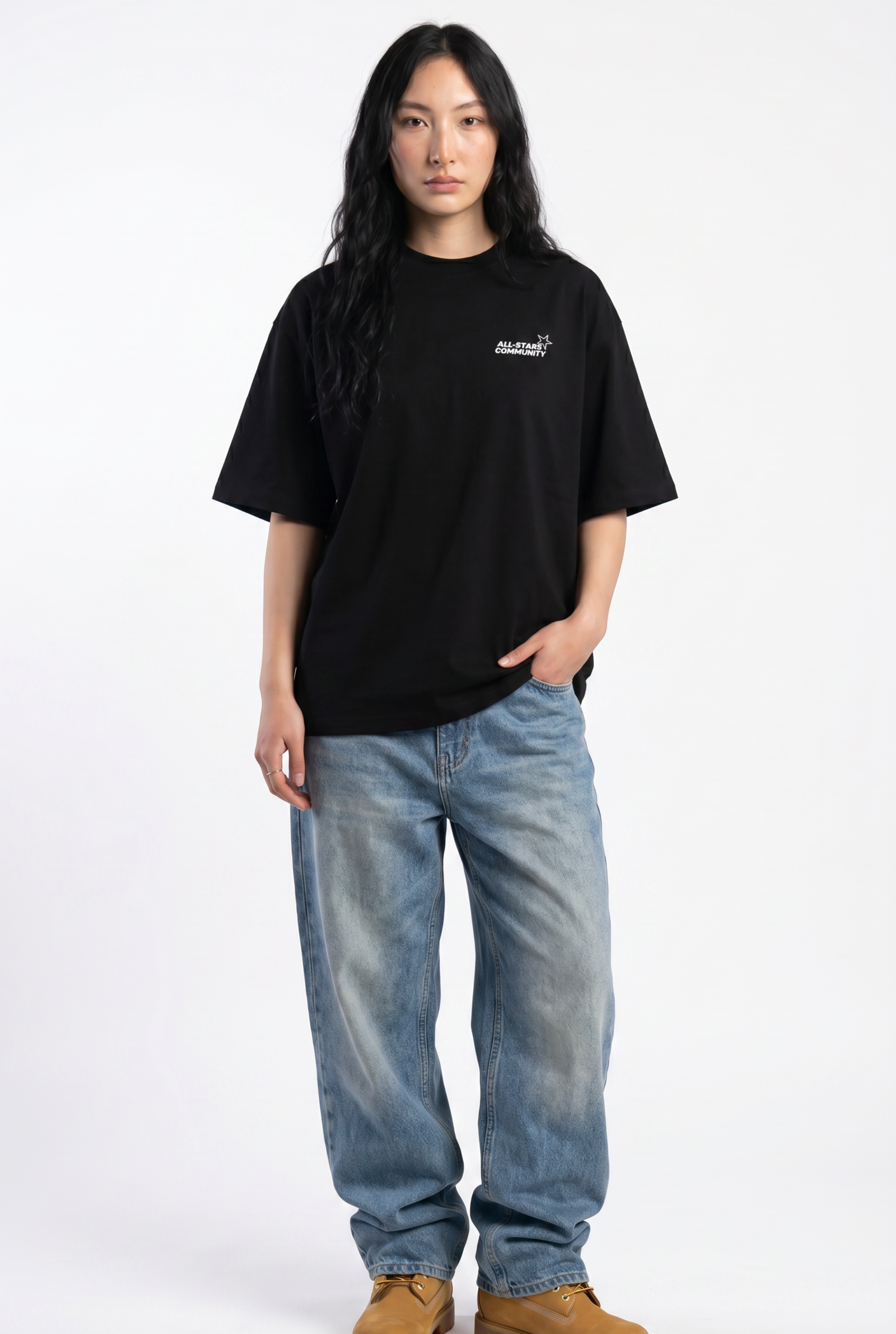 All-Stars Black Unisex Oversize T-Shirt