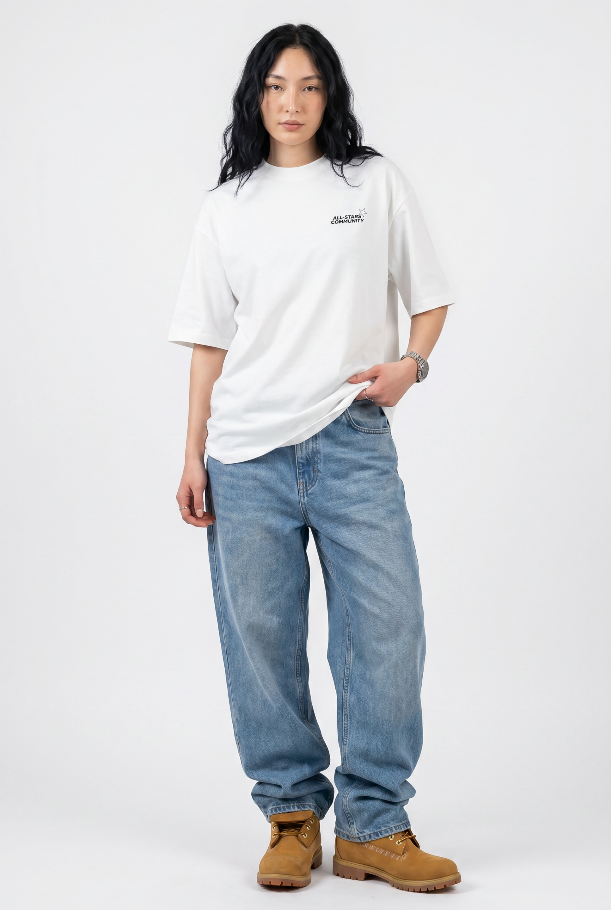 All-Stars White Unisex Oversize T-Shirt