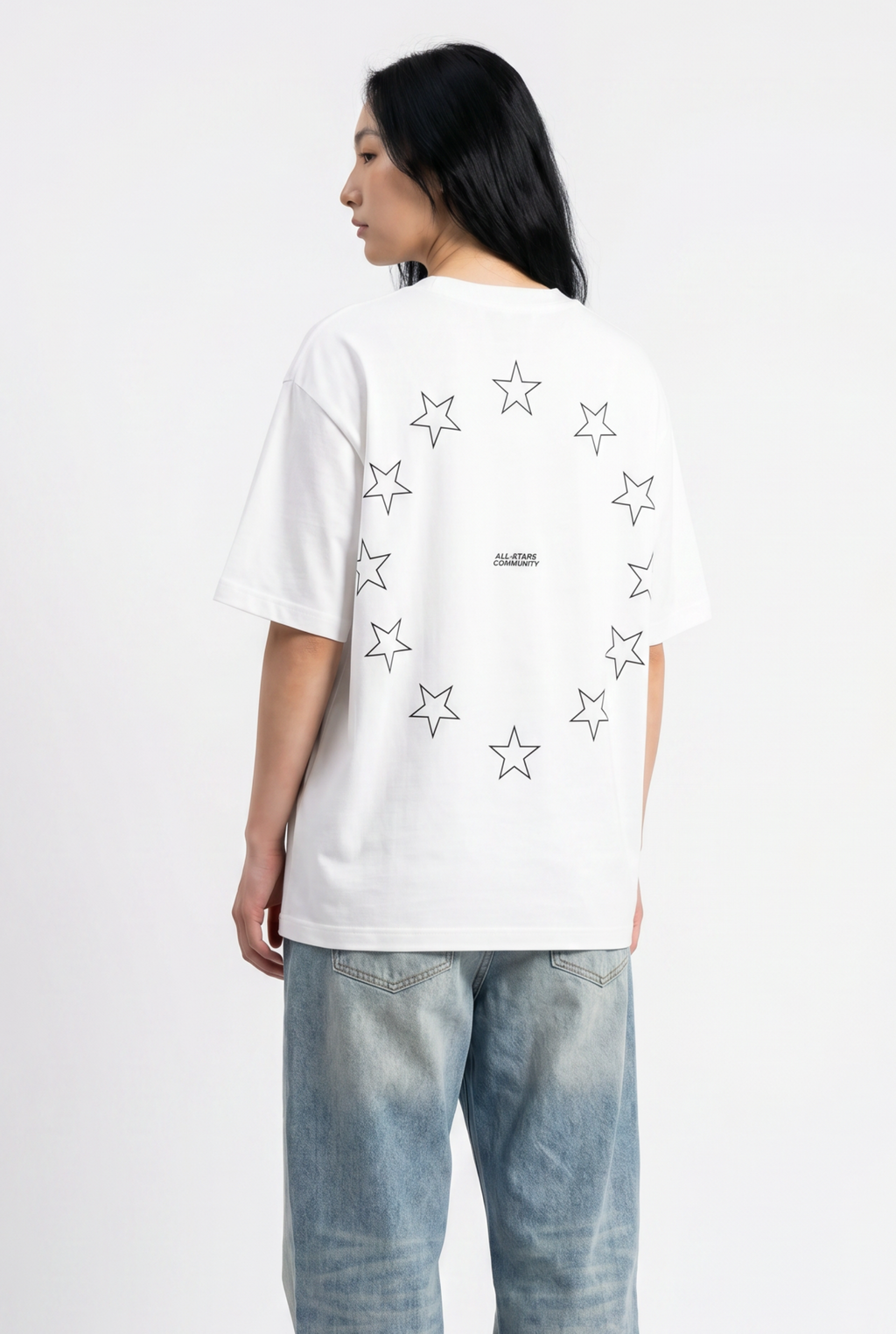 All-Stars White Unisex Oversize T-Shirt