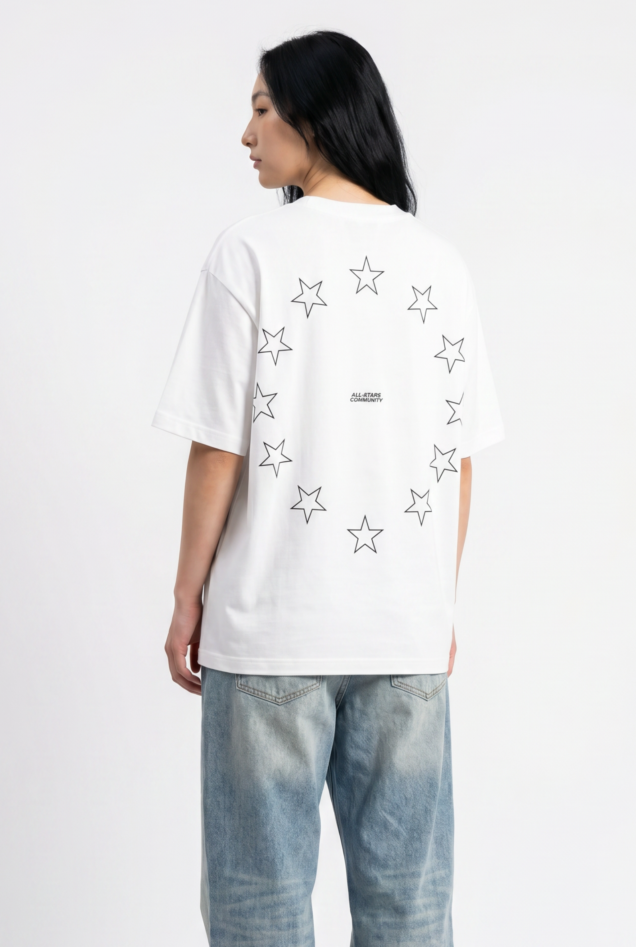 All-Stars White Unisex Oversize T-Shirt