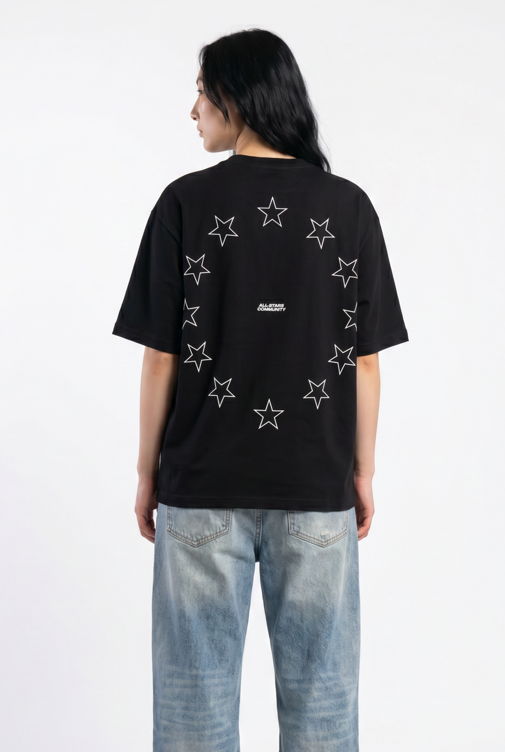 All-Stars Black Unisex Oversize T-Shirt