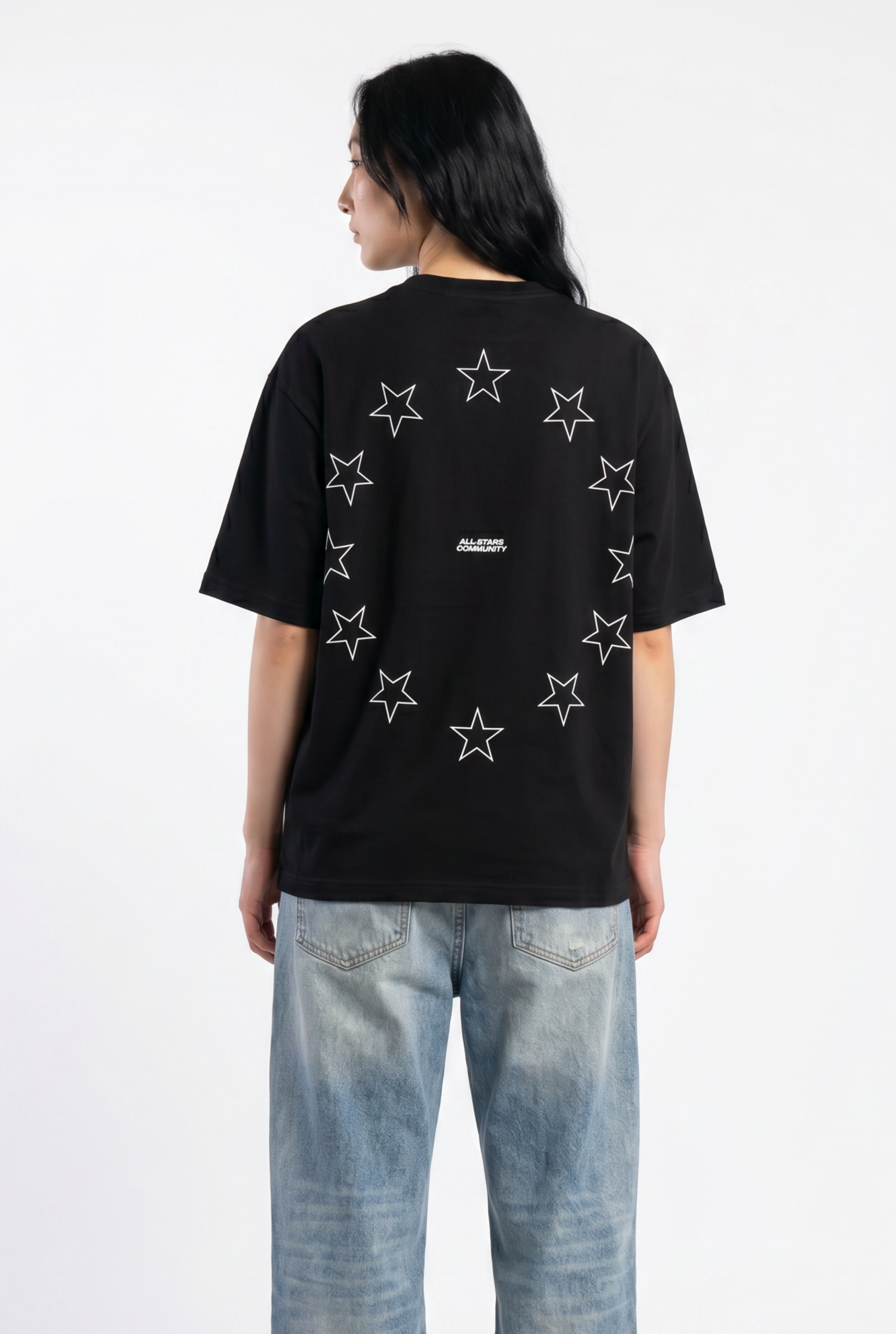 All-Stars Black Unisex Oversize T-Shirt
