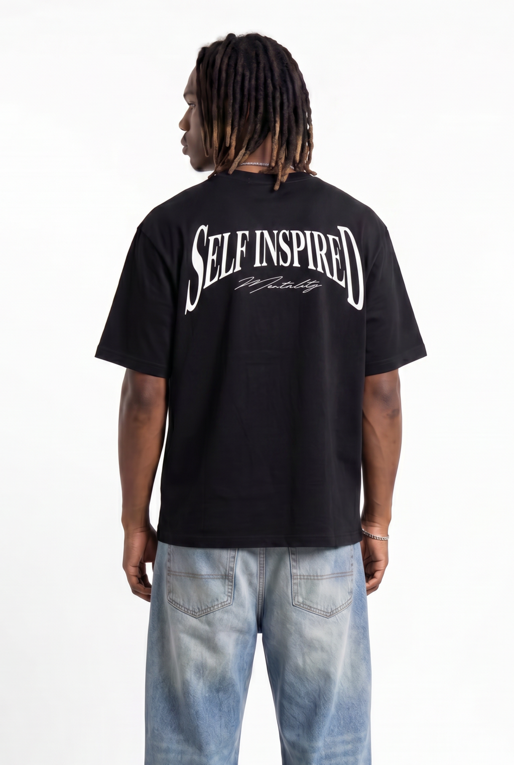 Mentality Black Unisex Oversize T-Shirt
