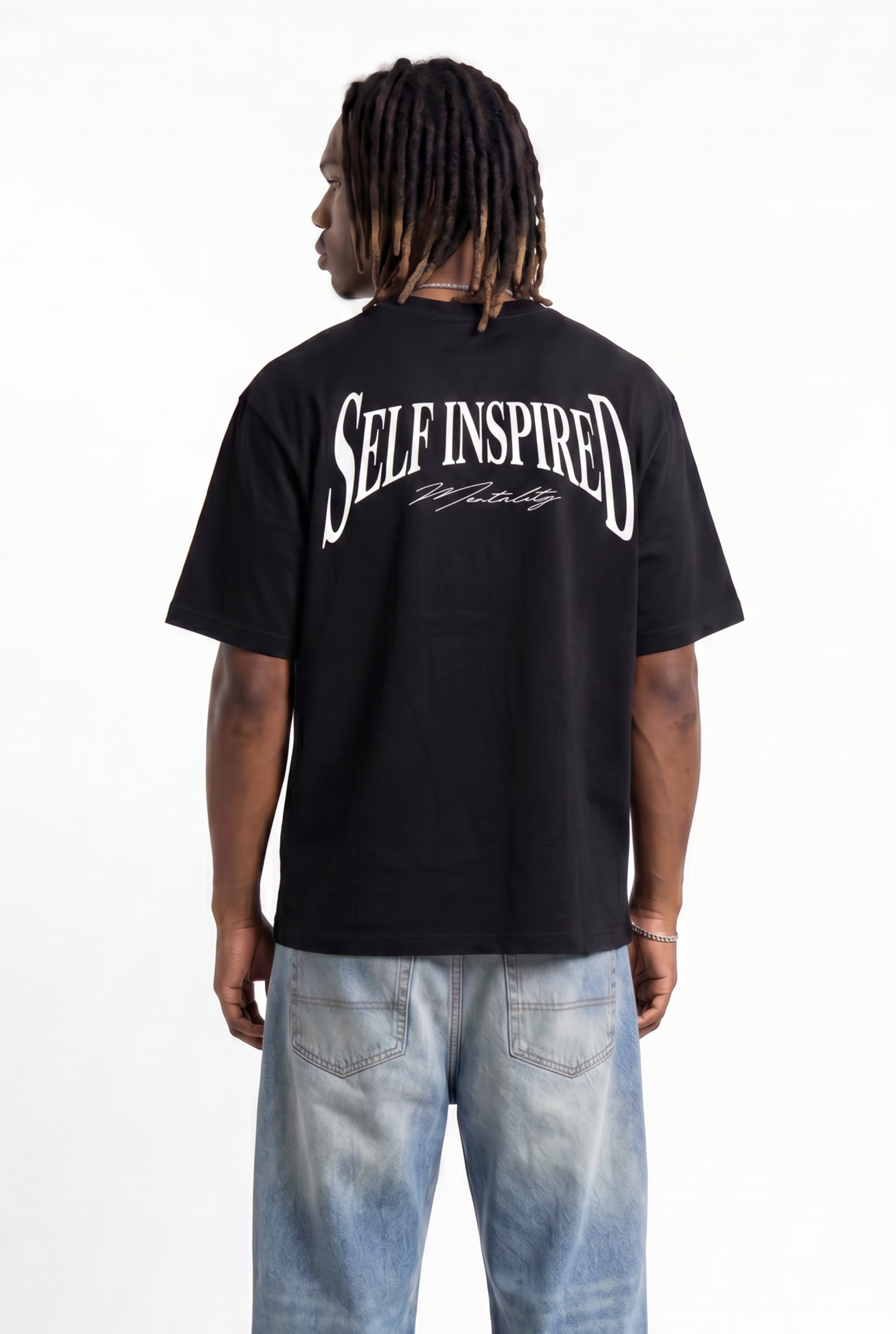 Mentality Black Unisex Oversize T-Shirt