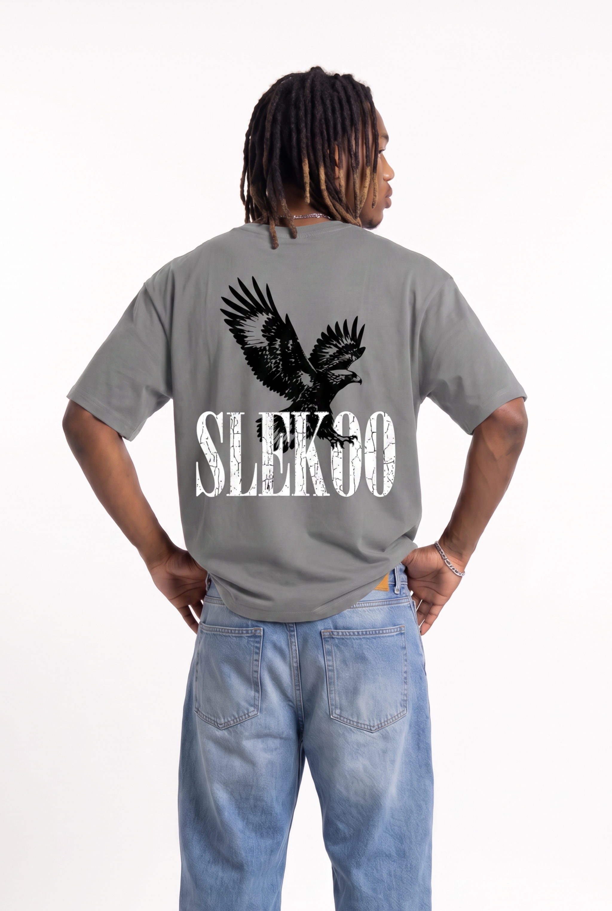 Eagle Silver Unisex Oversize T-Shirt