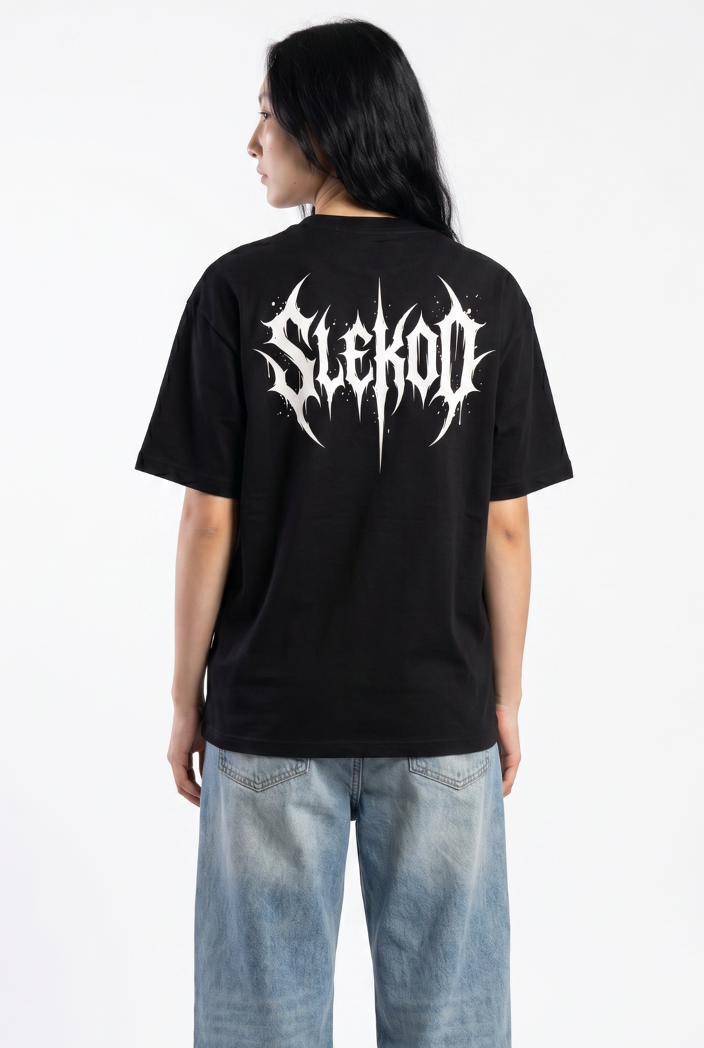 Metallic Black Unisex Oversize T-Shirt