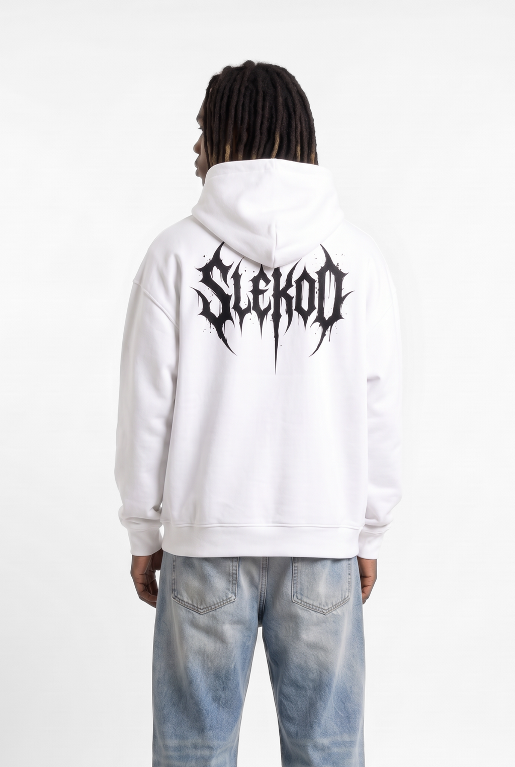 Metallic White Unisex Oversize Hoodie