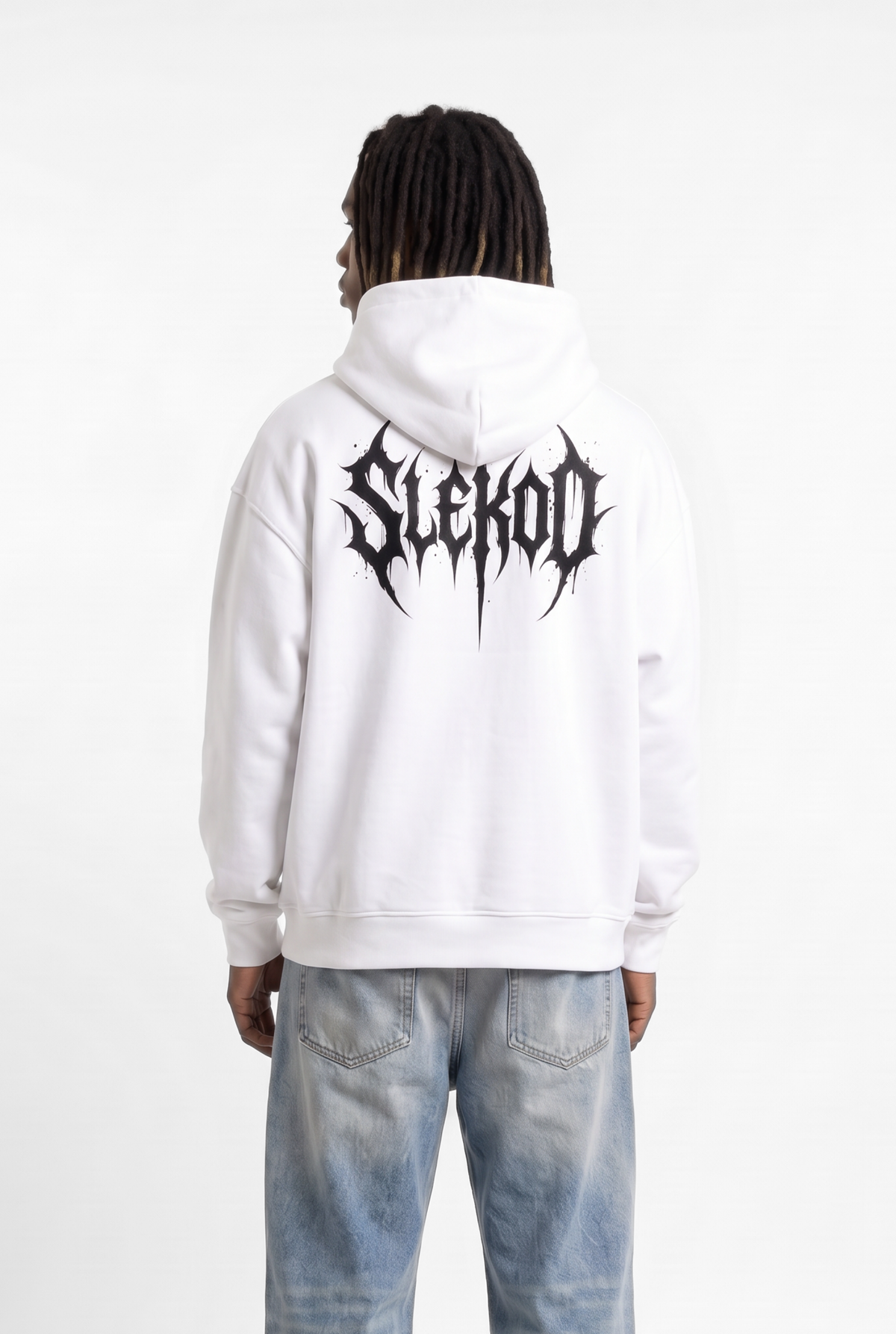 Metallic White Unisex Oversize Hoodie