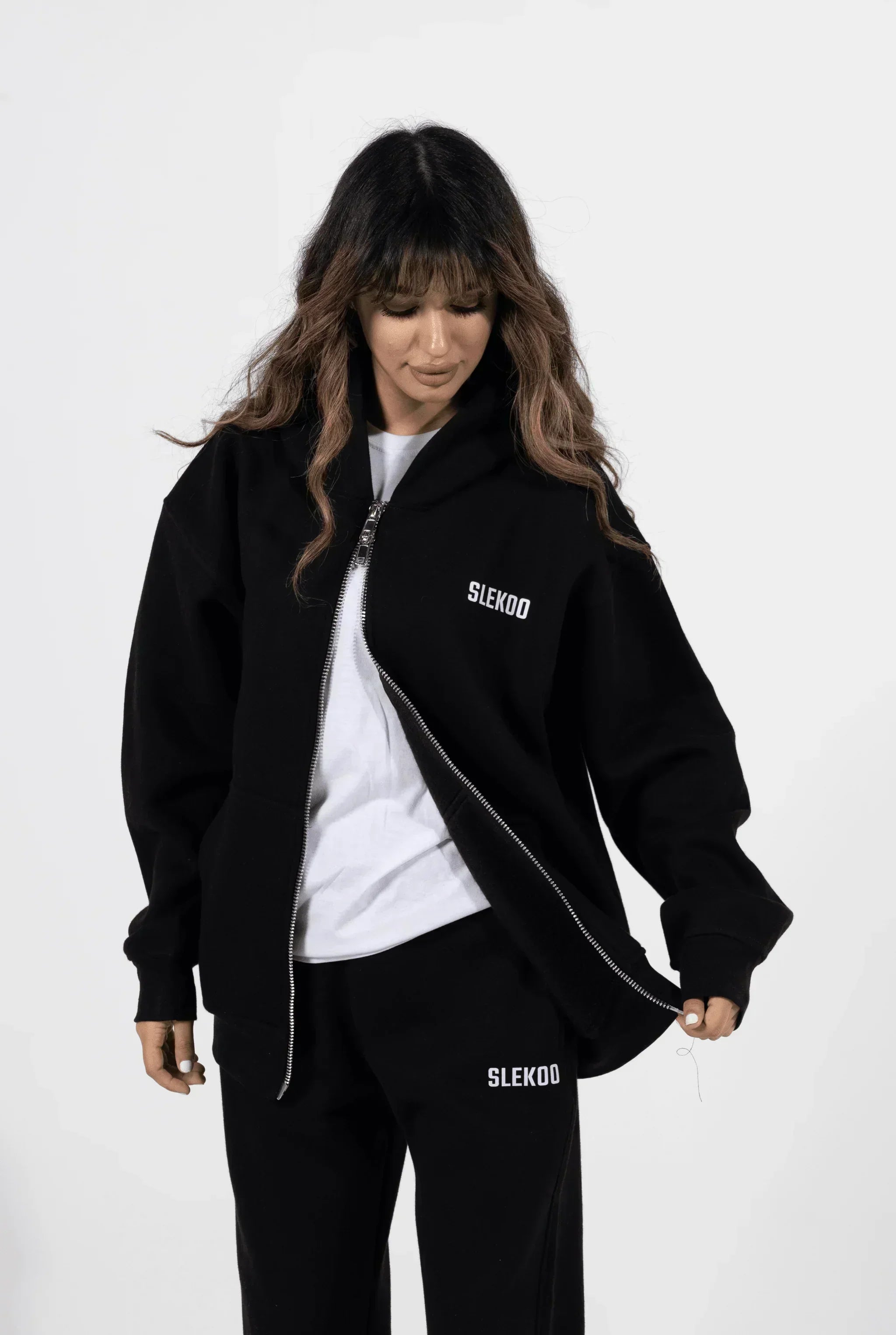 Unisex Signature Oversize Zipper Hoodie