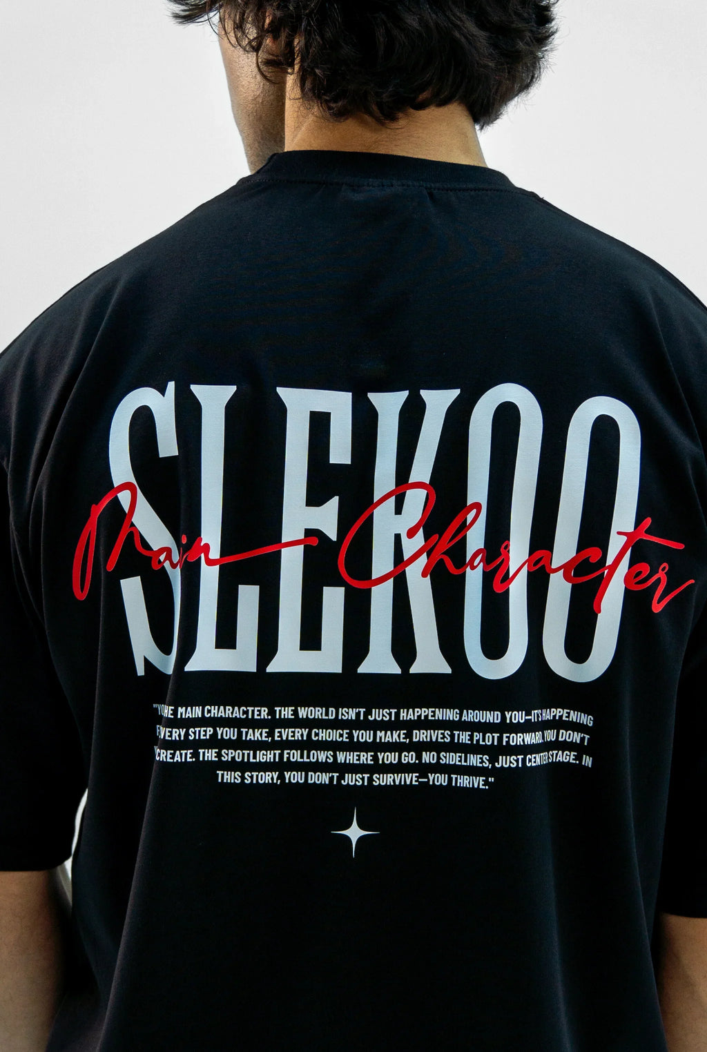 Unisex Main character Black Oversize T-shirt