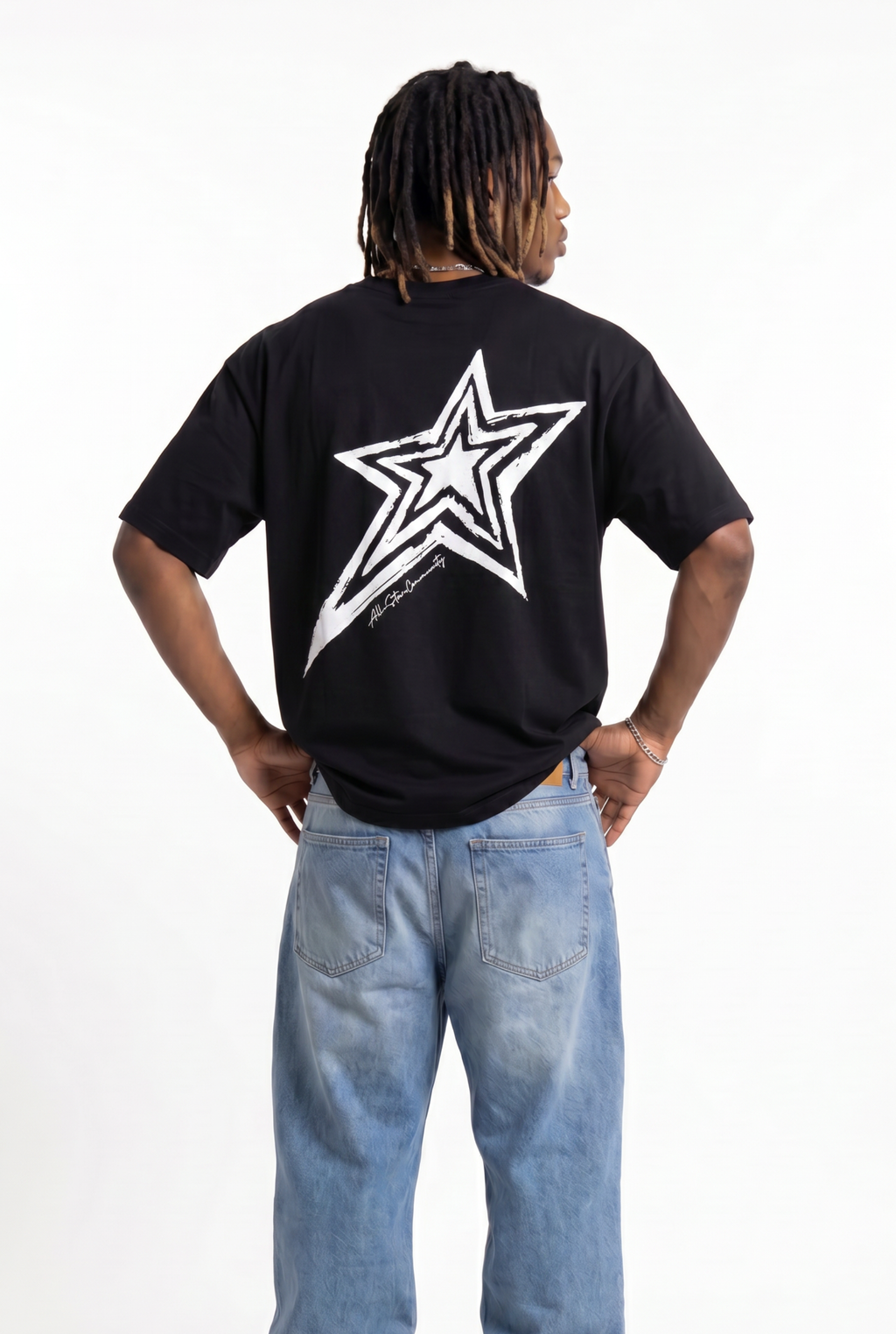 All-Stars Black Unisex Oversize T-Shirt