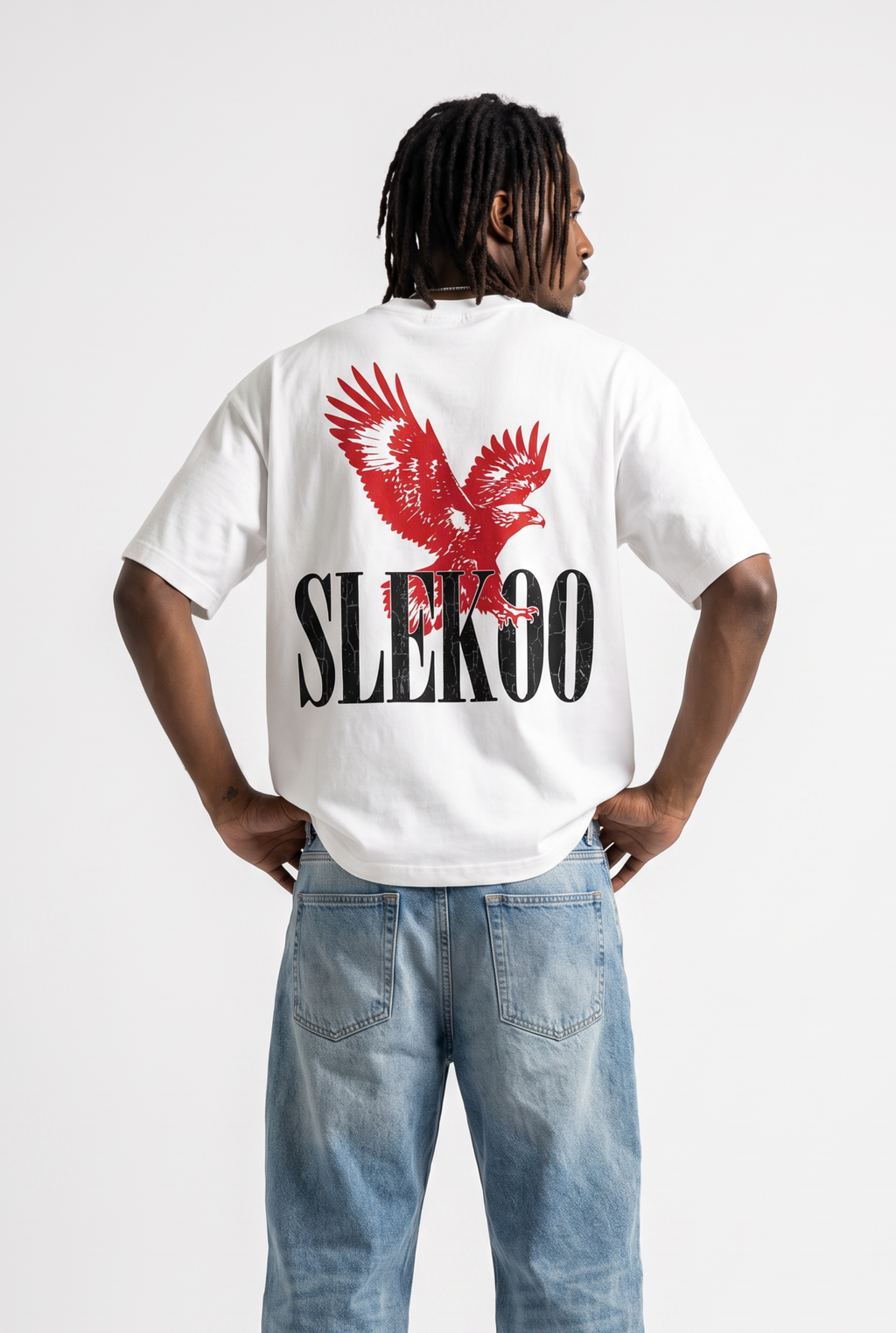 Eagle White Unisex Oversize T-Shirt
