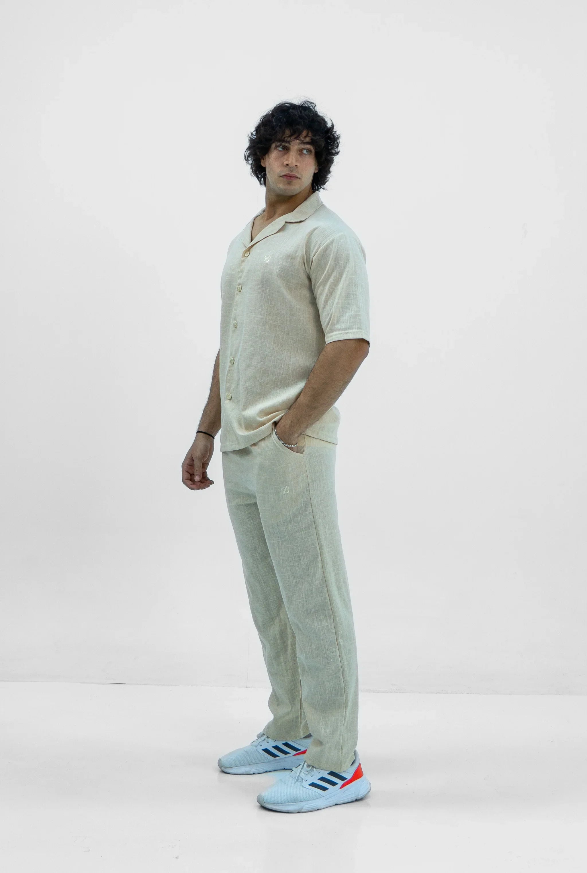 Men S25 Linen Shirt & Pants Set
