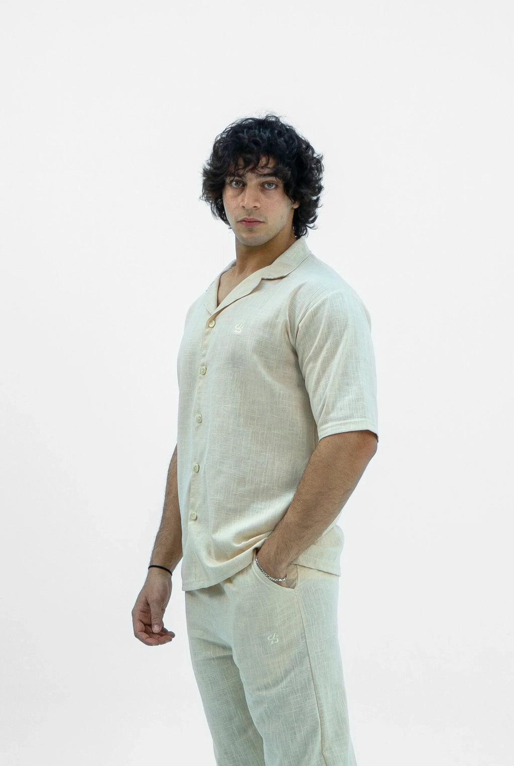 Men S25 Linen Shirt & Pants Set